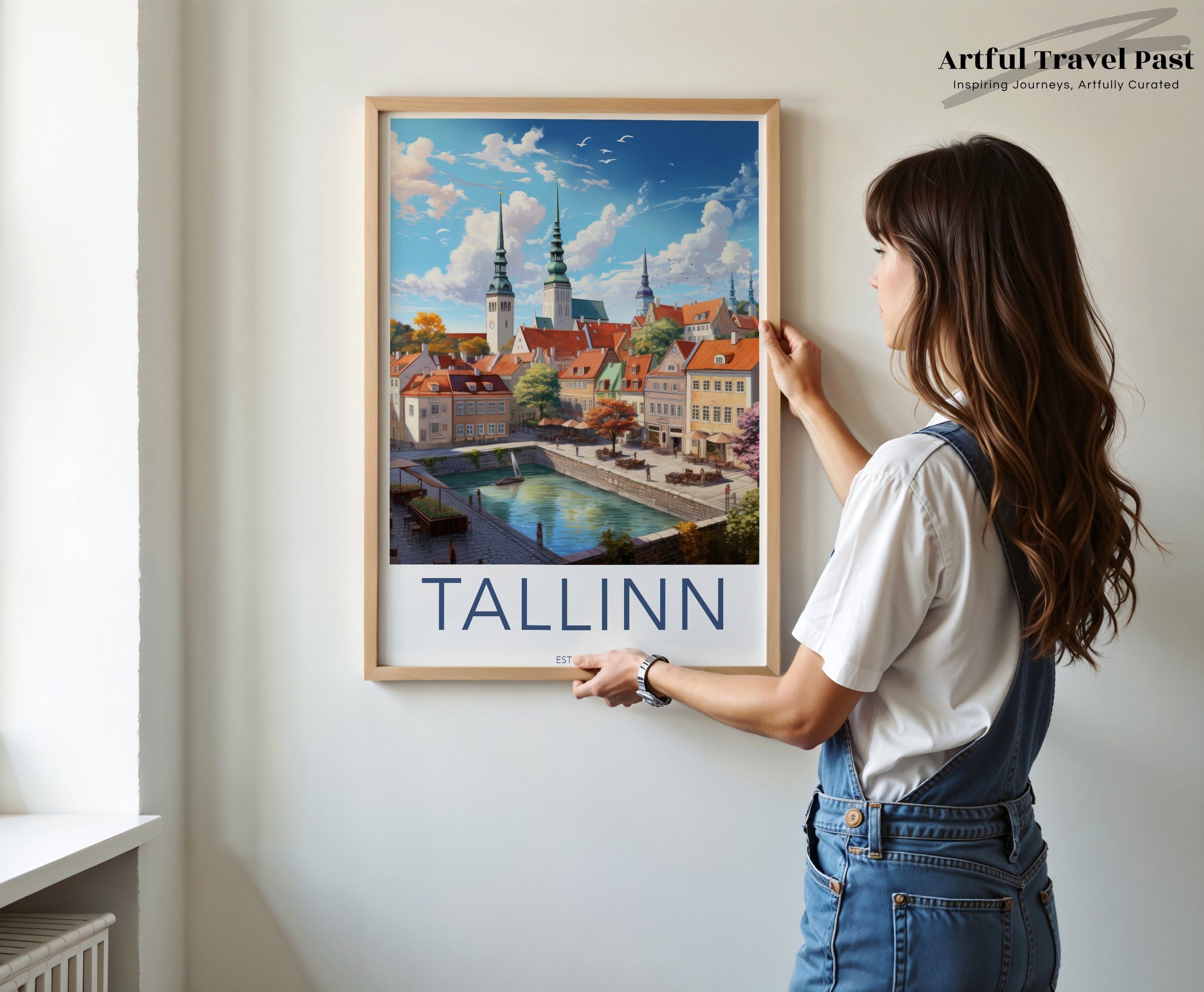 Tallinn Estonia Poster, Wall Art, Home Decor, Office Decoration, Architecture Print, Historical Cityscape, Travel Gift