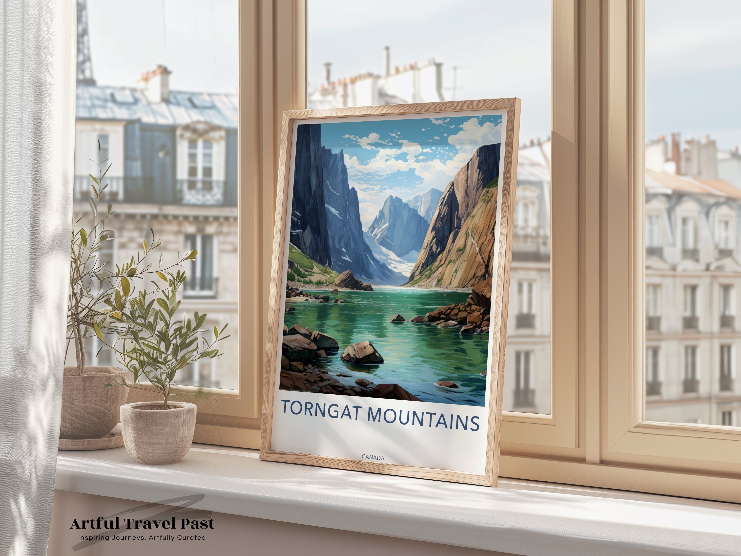 Torngat Mountains Wall Art Print, Canadian Landscape Poster, Beautiful Nature Artwork, Scenic Mountain View, Home or Office Decor