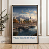 VandA Waterfront South Africa Wall Art, Cape Town Scenic Print, African Cityscape Decor, Mountain View Artwork, Victorian Architecture