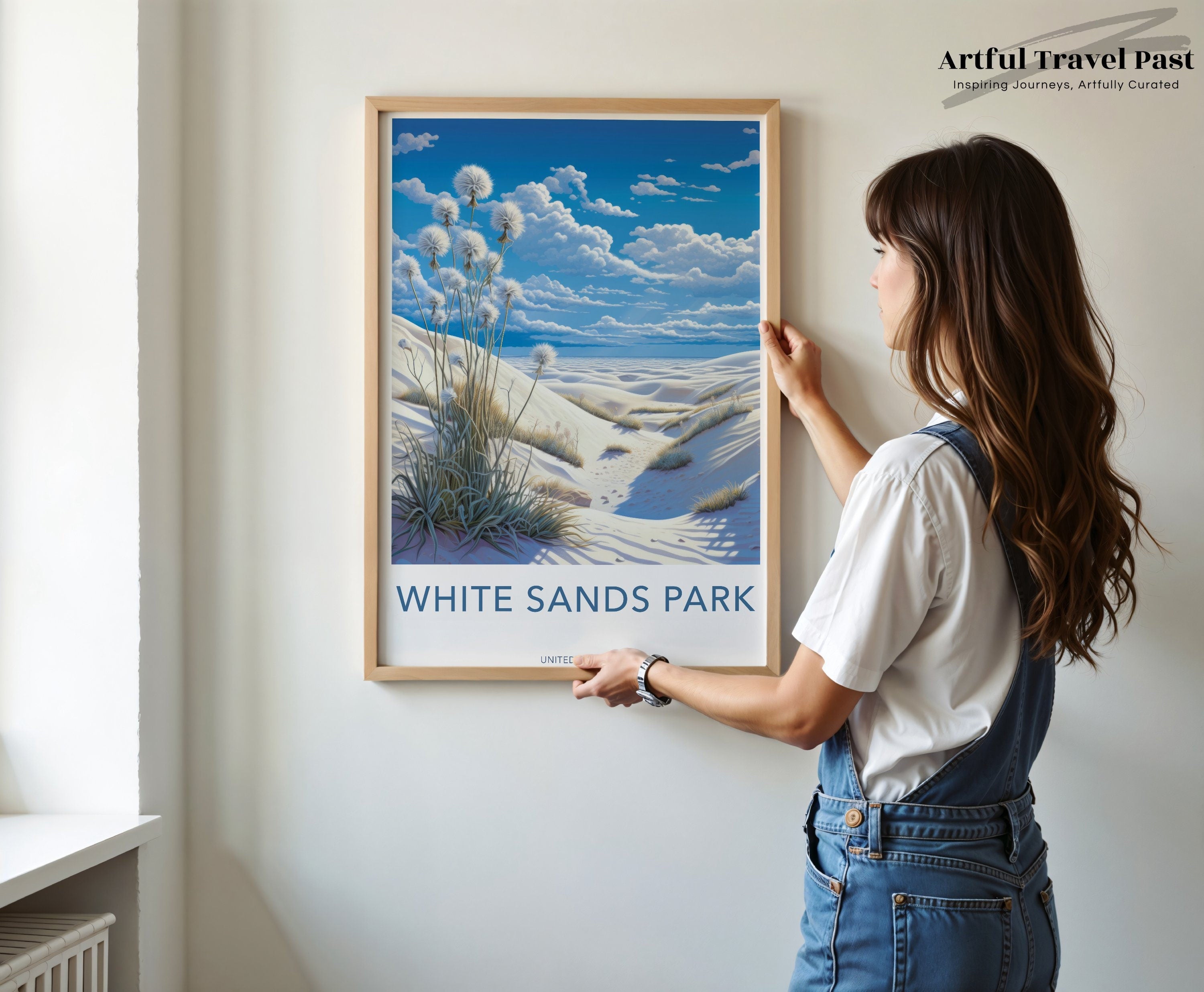 White Sands Park Wall Art, Stunning Landscape Poster, Unique Desert Decor, Scenic Art Print, Nature Photography, Home Decor, Gift Idea