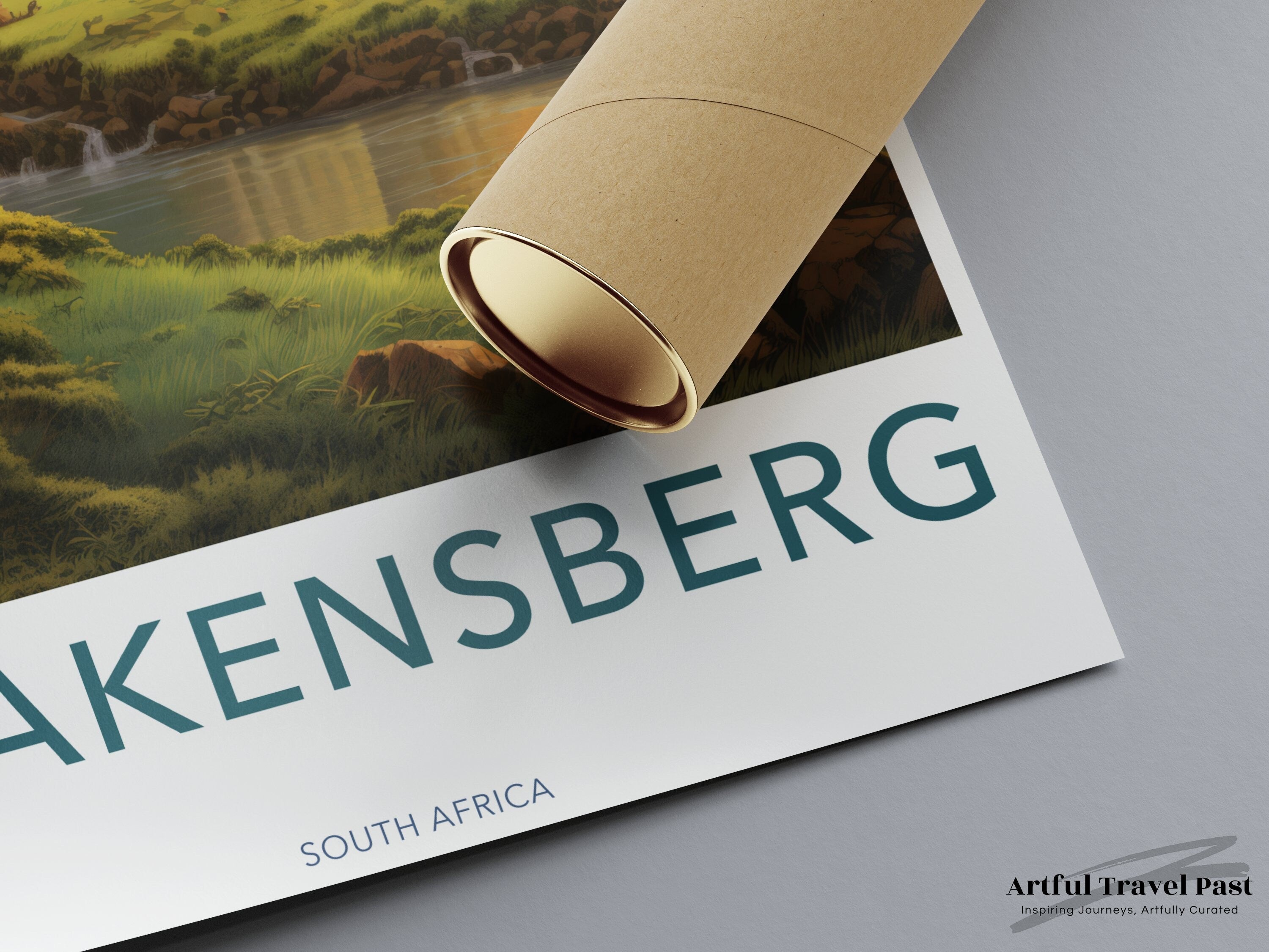 Drakensberg Wall Art, South Africa Landscape Poster, Scenic Nature Print, Mountain View Decoration, Home Wall Decor, Travel Art