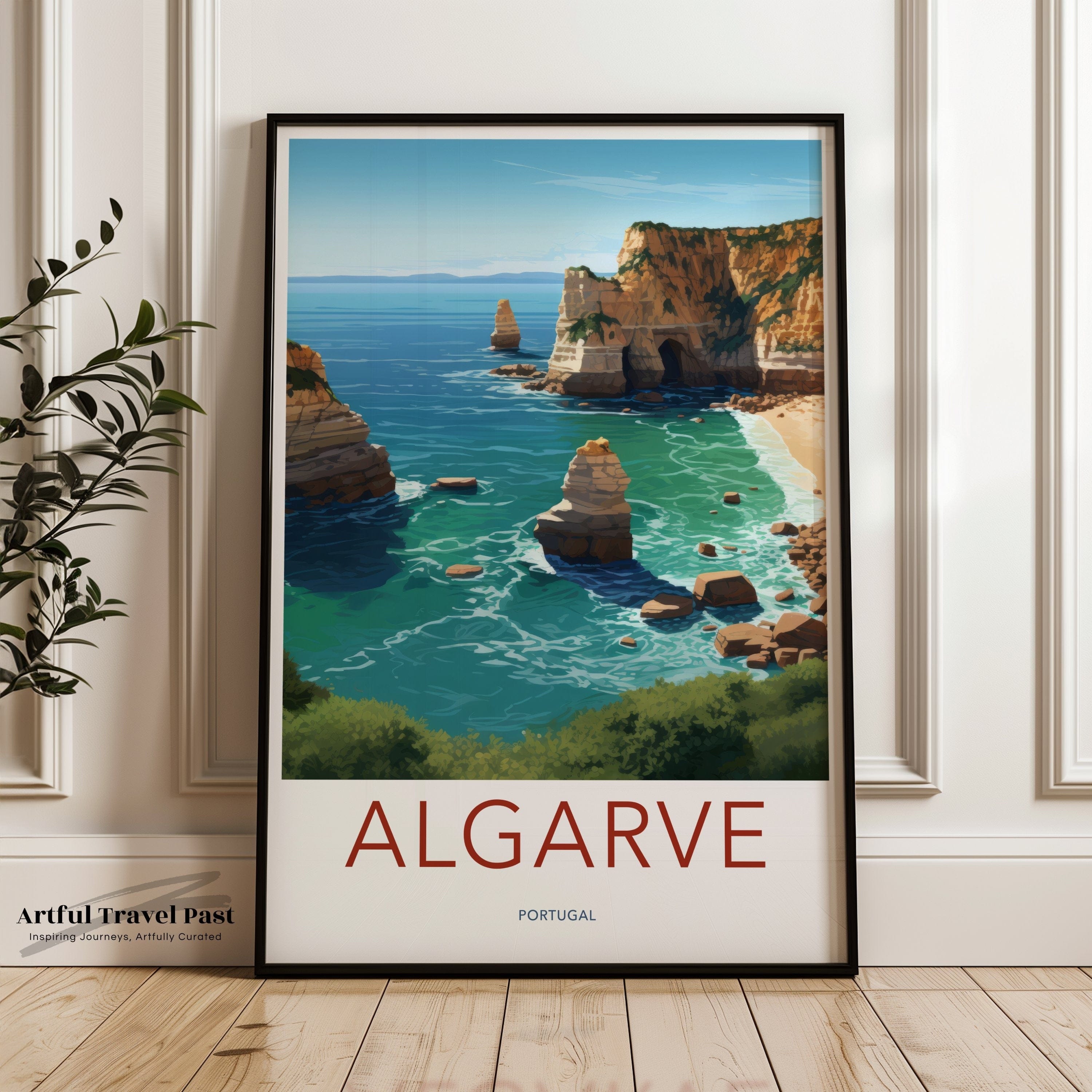 Wall Art Algarve Poster | Portugal Wall Art | Europe Decor