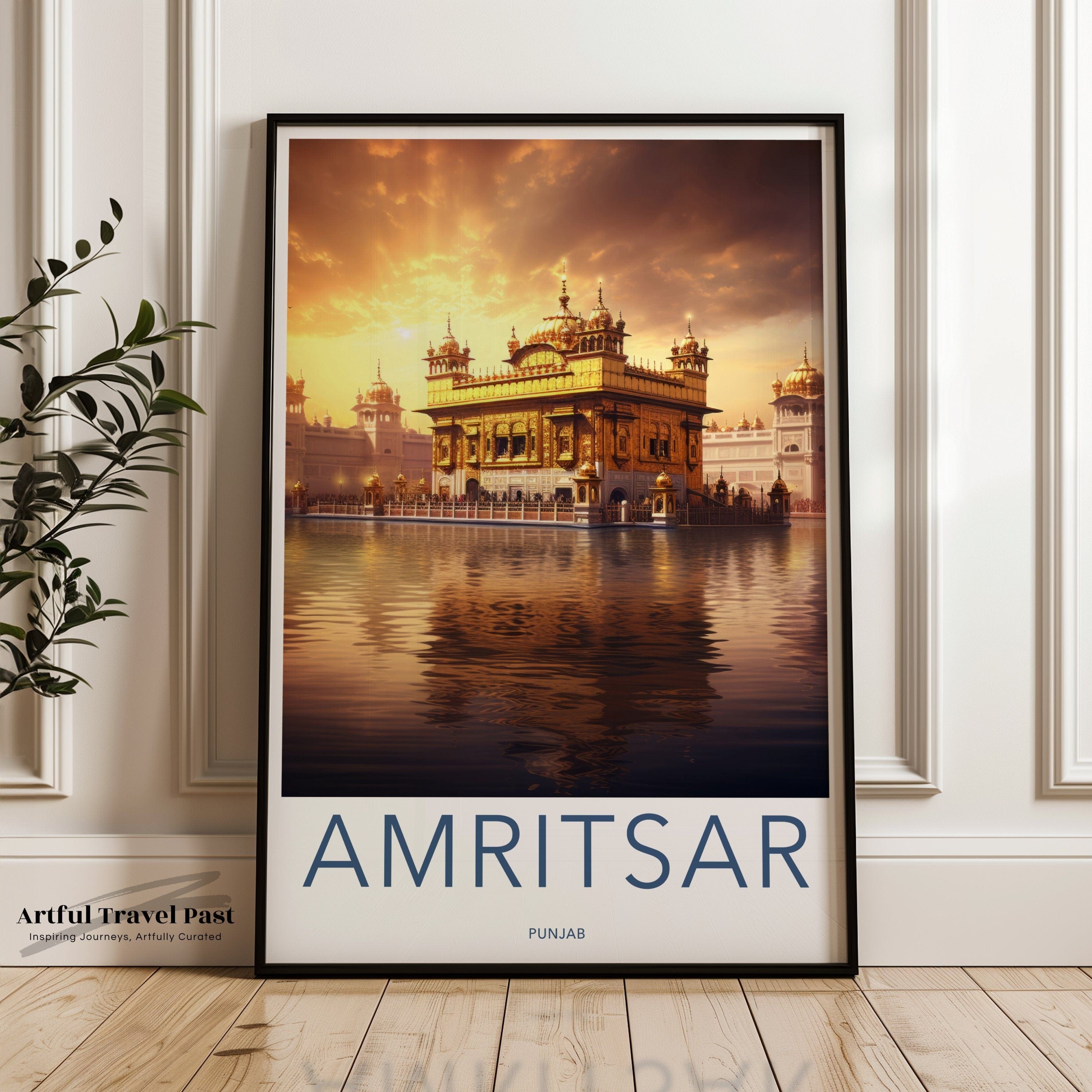 Wall Art Amritsar Poster | Sacred Golden Temple | India Wall Art