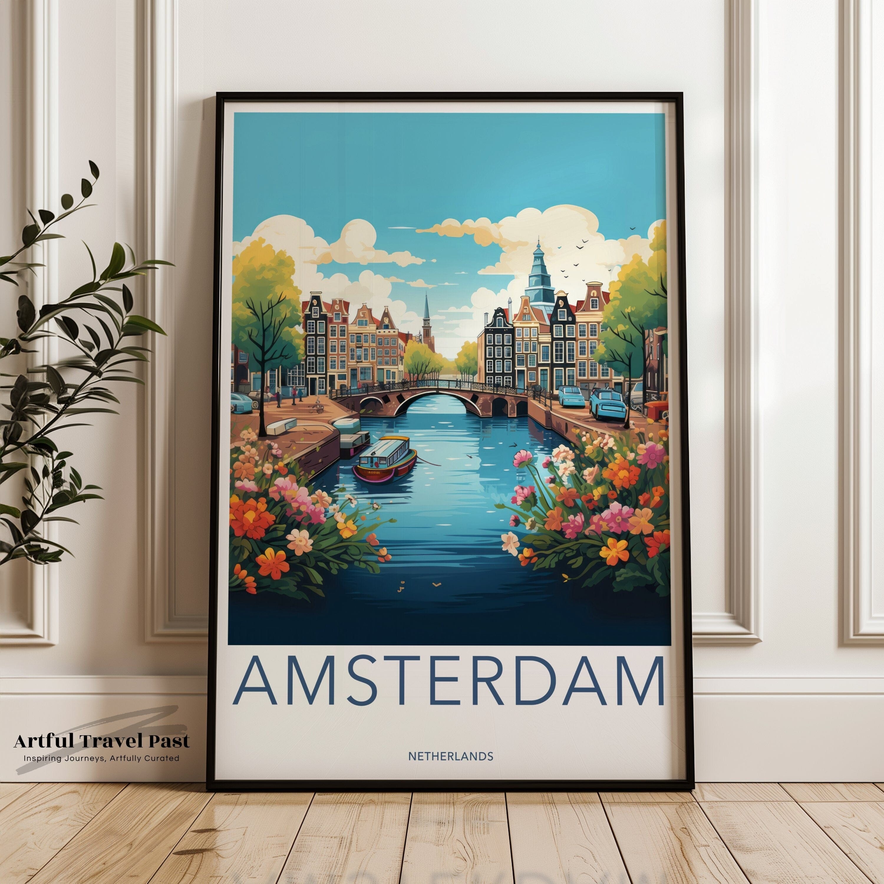 Wall Art Amsterdam Poster | Netherlands Wall Art | Europe Decor