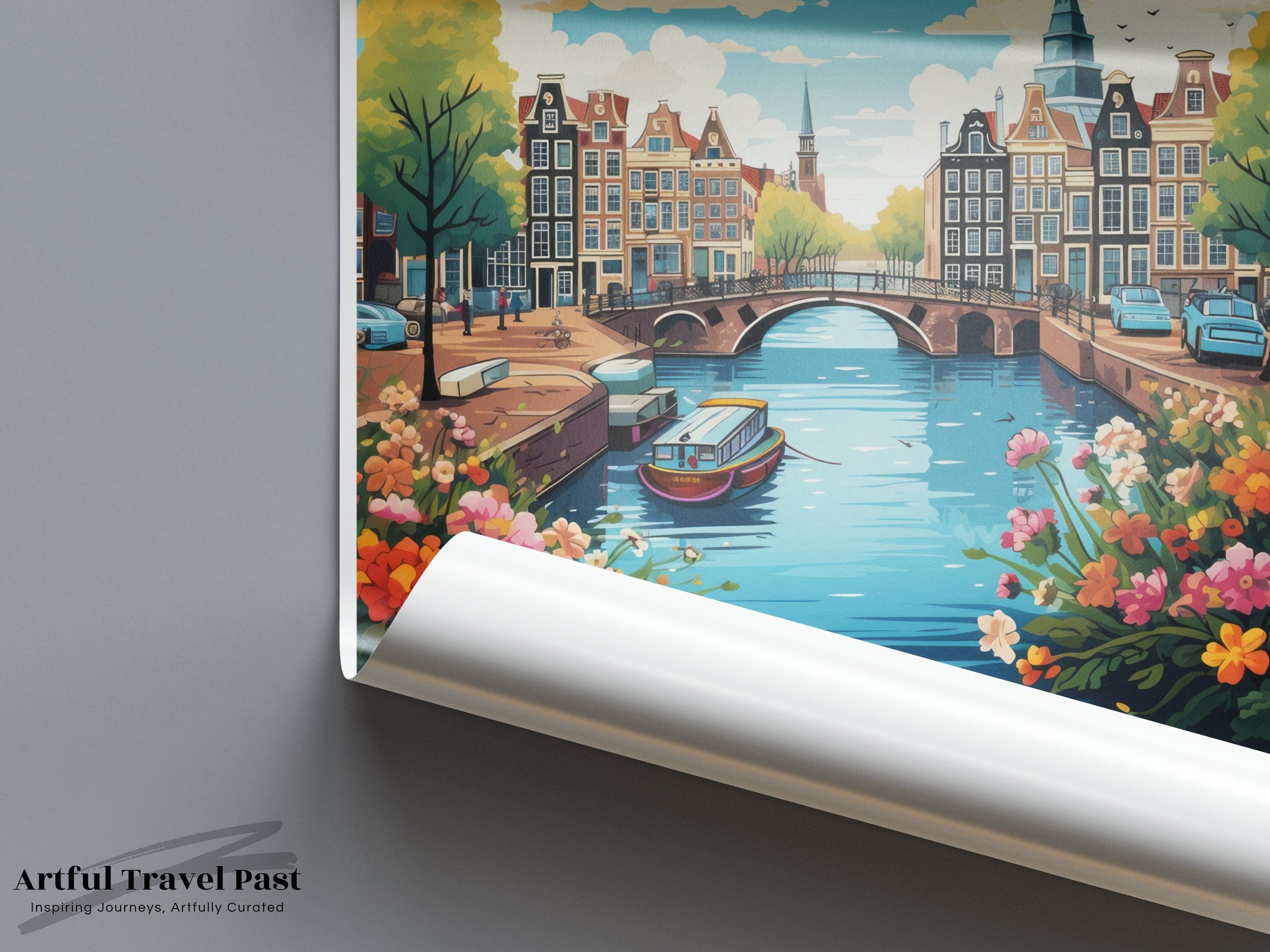 Wall Art Amsterdam Poster | Netherlands Wall Art | Europe Decor