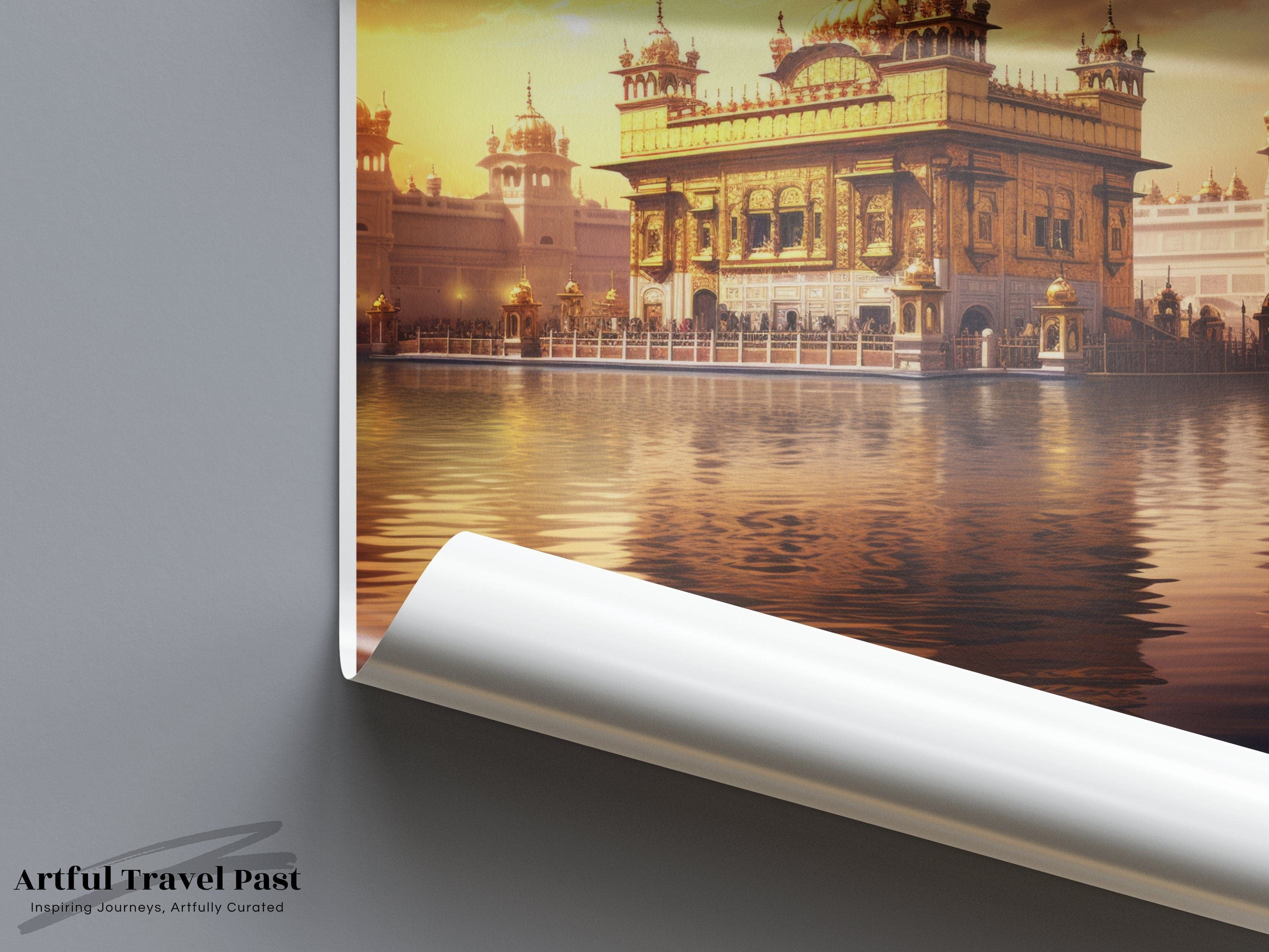 Wall Art Amritsar Poster | Sacred Golden Temple | India Wall Art