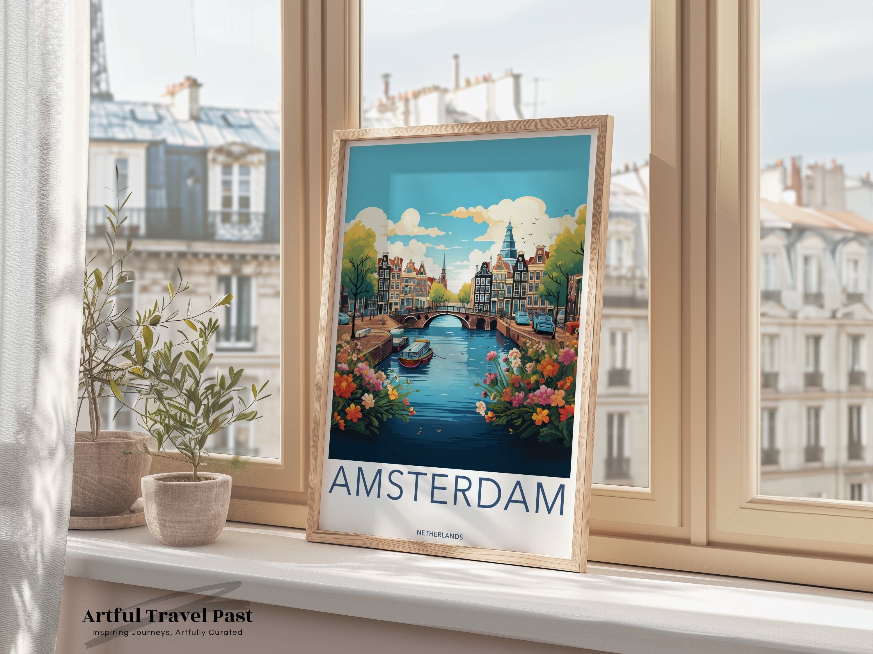 Wall Art Amsterdam Poster | Netherlands Wall Art | Europe Decor