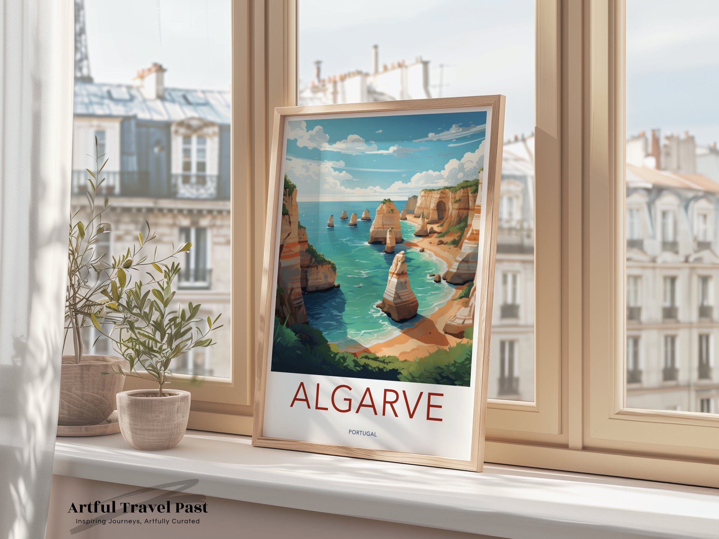 Wall Art Algarve Poster | Portugal Wall Art | Europe Decor