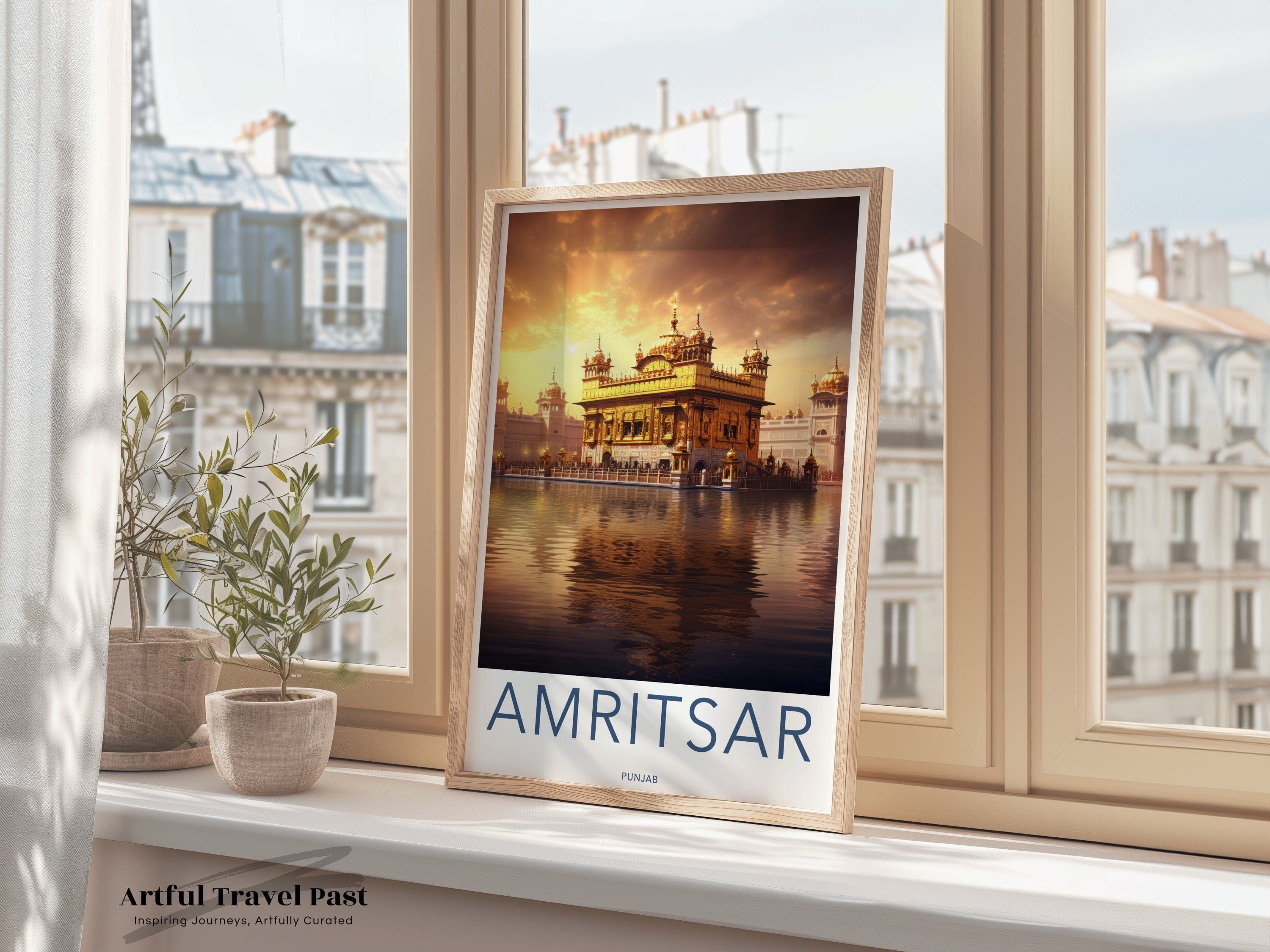 Wall Art Amritsar Poster | Sacred Golden Temple | India Wall Art