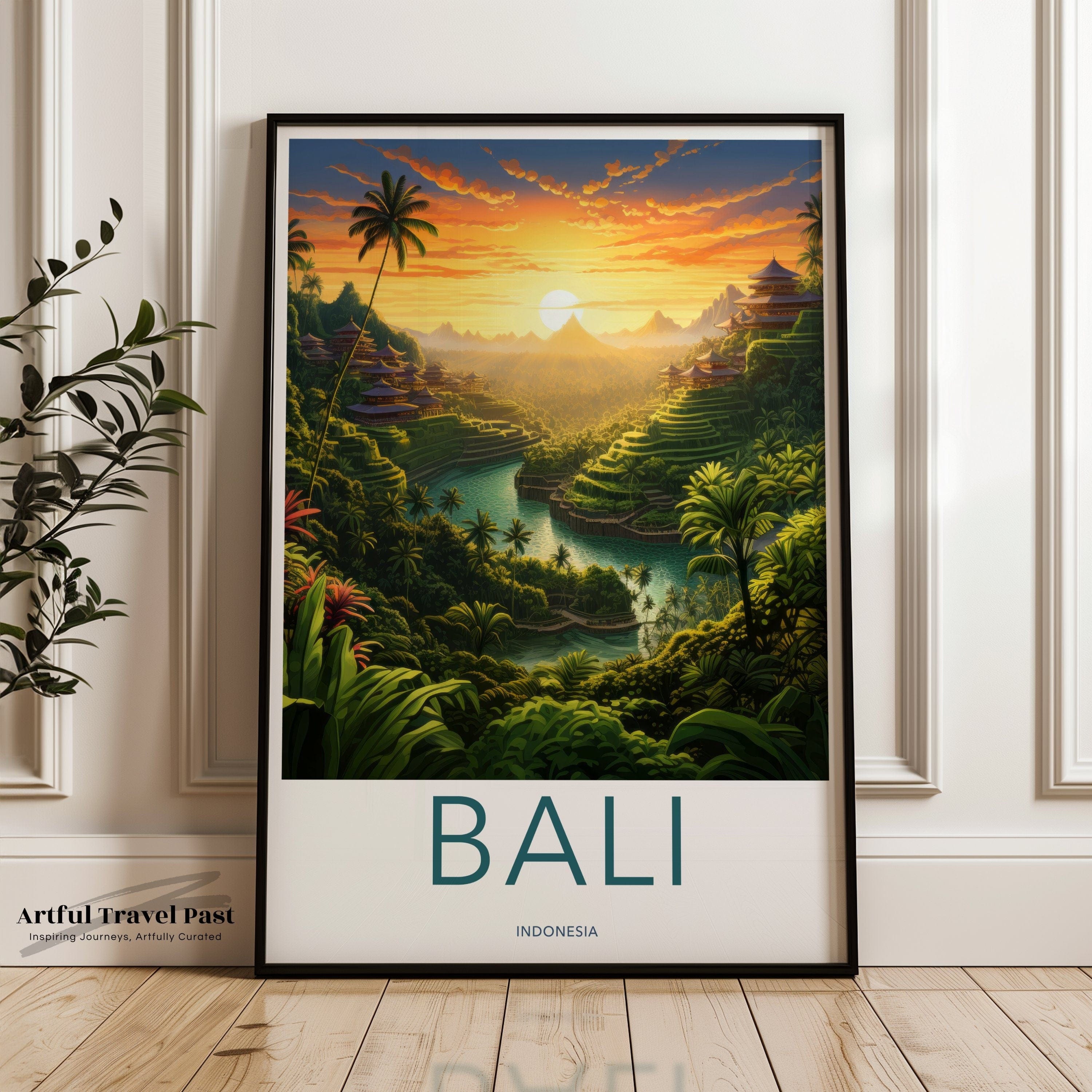 Wall Art Bali Poster | Indonesia Wall Art | Asia Decor