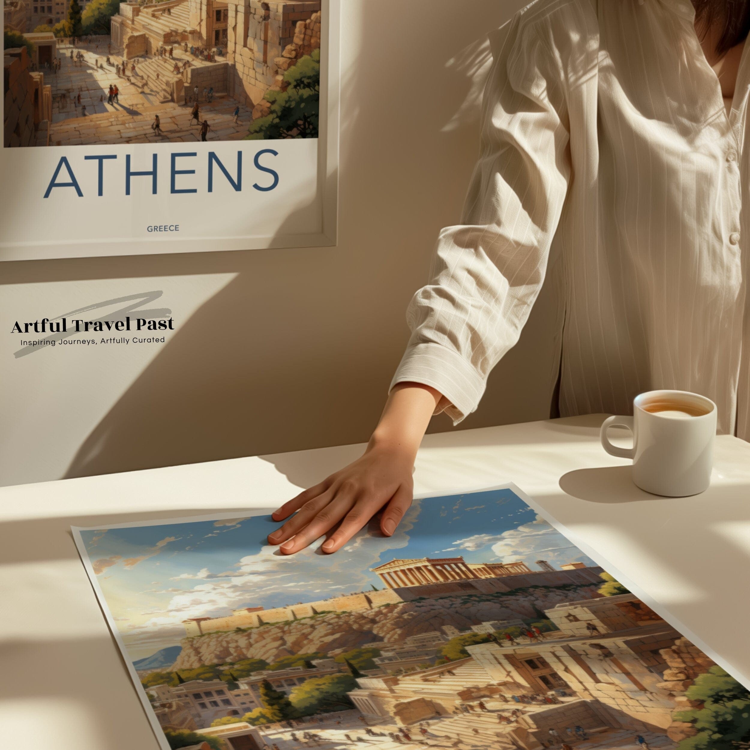 Wall Art Athens Acropolis Poster | Greek Heritage Print | Greece Wall Art