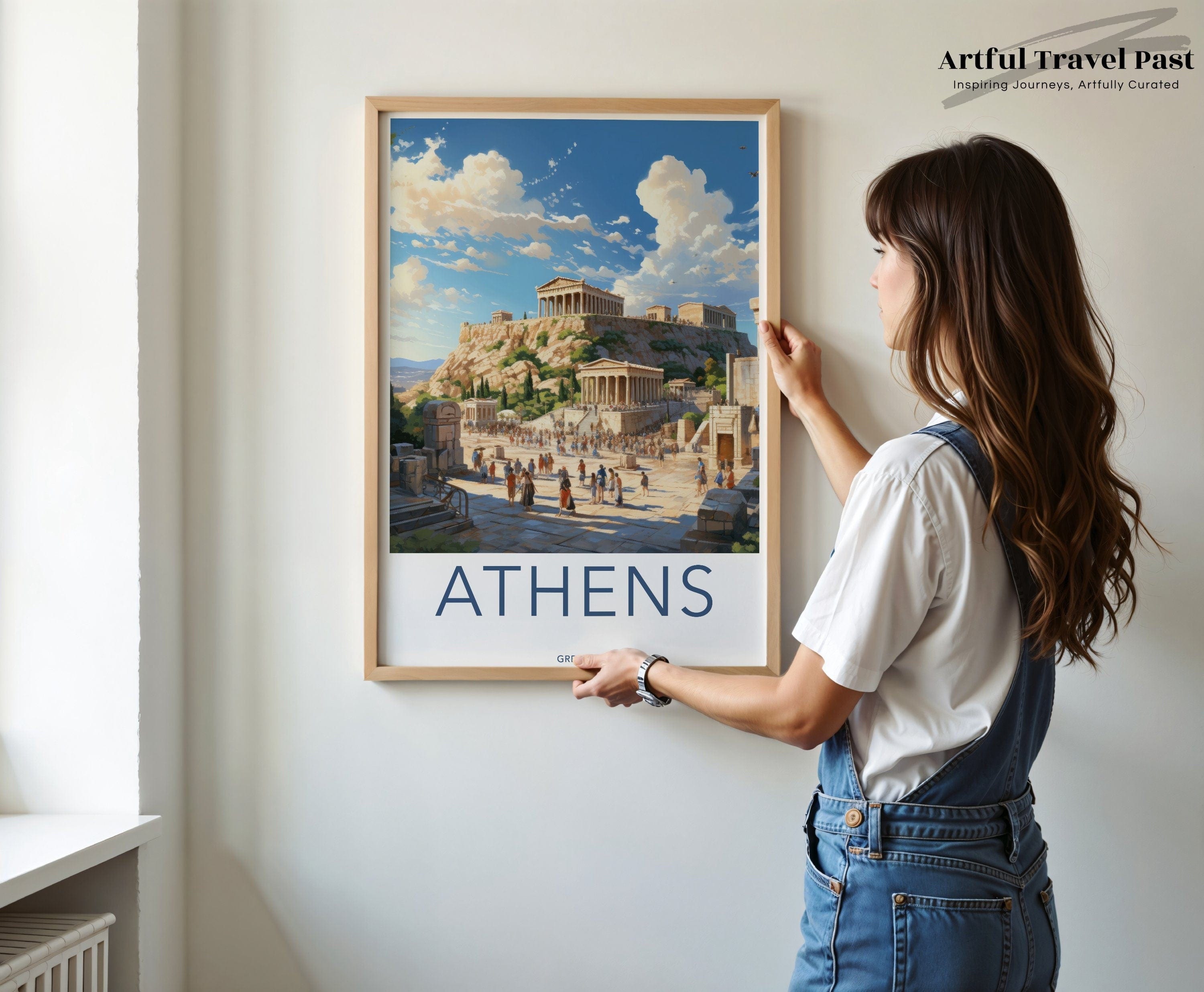 Wall Art Acropolis of Athens Poster | Greece Wall Art | Europe Decor