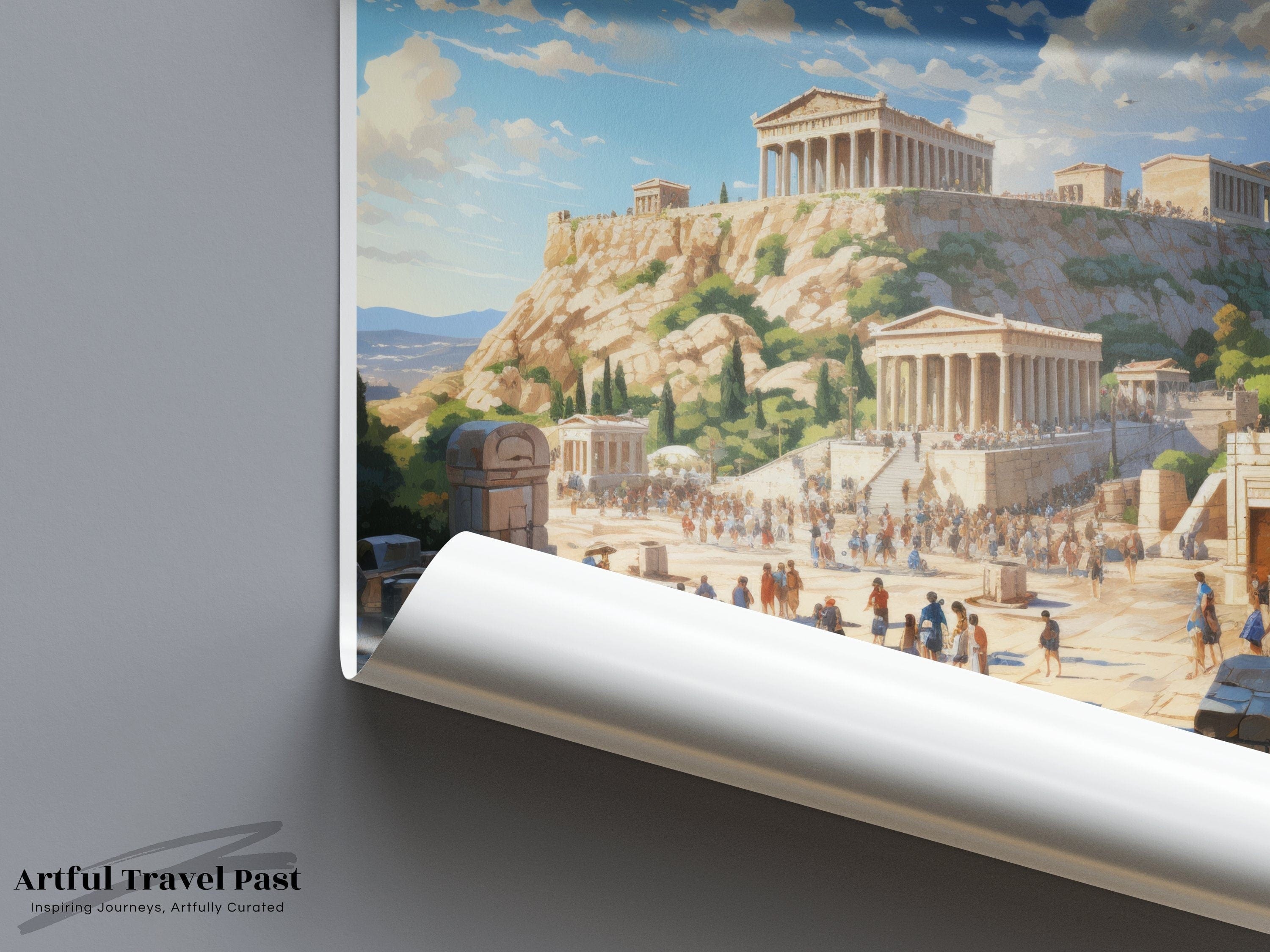 Wall Art Acropolis of Athens Poster | Greece Wall Art | Europe Decor