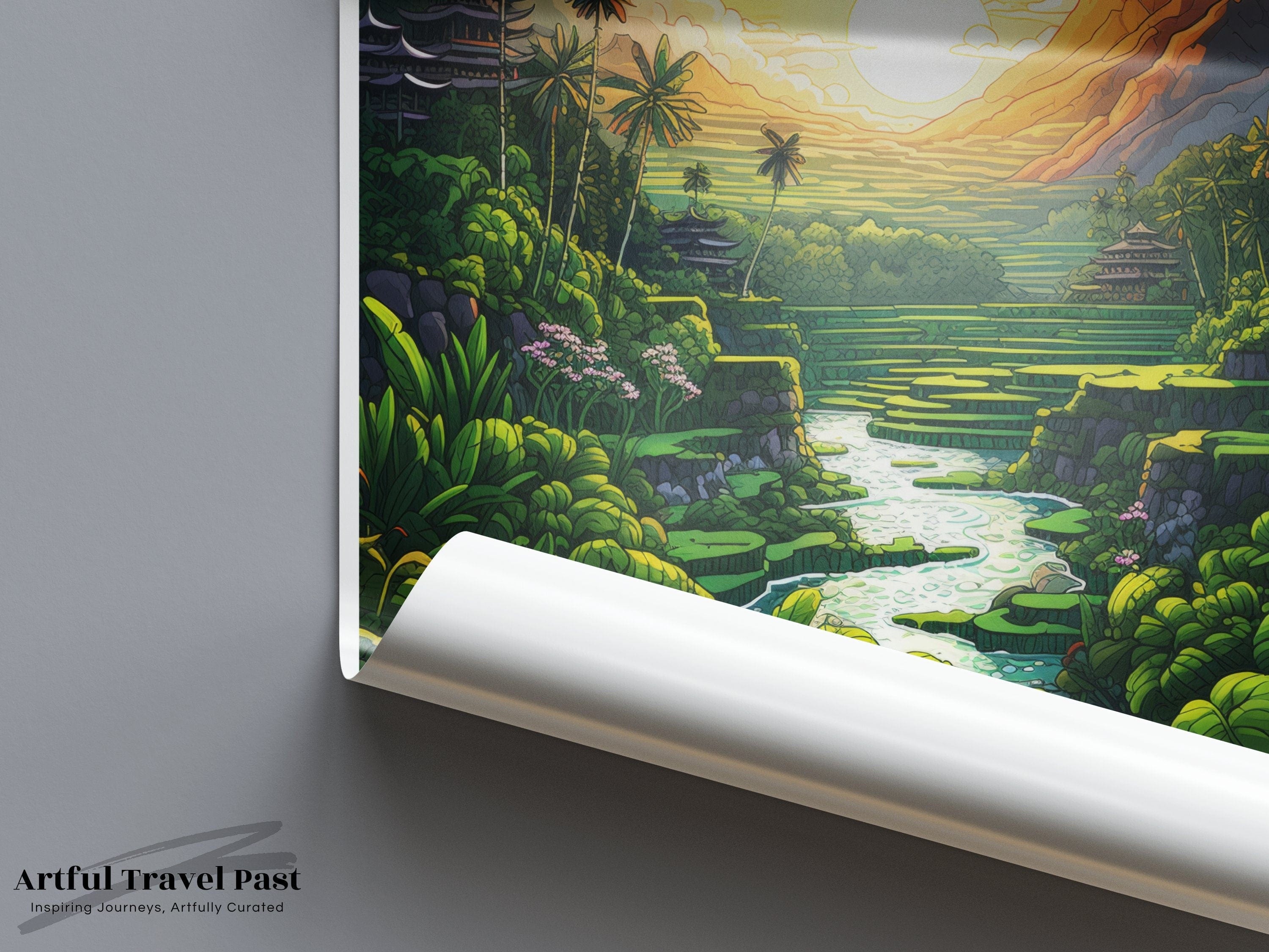 Wall Art Bali Poster | Indonesia Wall Art | Asia Decor