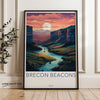 Wall Art Brecon Beacons Poster | Wales Wall Art | UK Decor