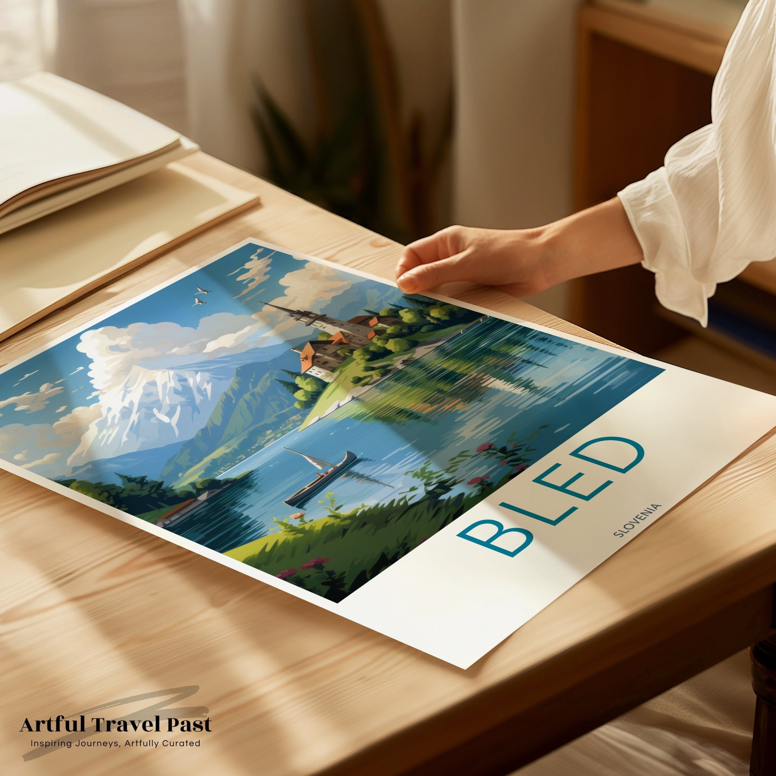 Wall Art Bled Poster | Slovenia Wall Art | Eastern Europe Decor