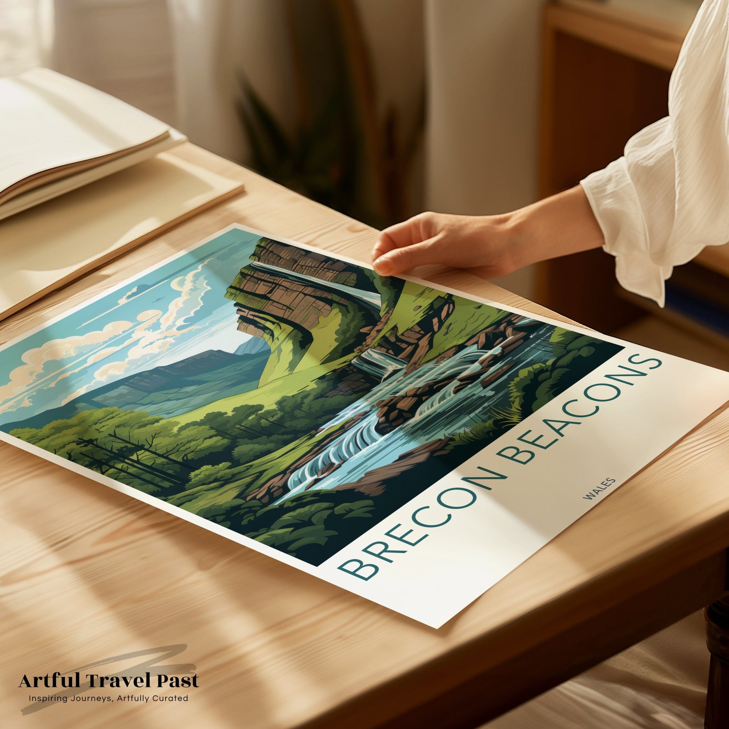 Wall Art Brecon Beacons Poster | Wales Wall Art | UK Decor