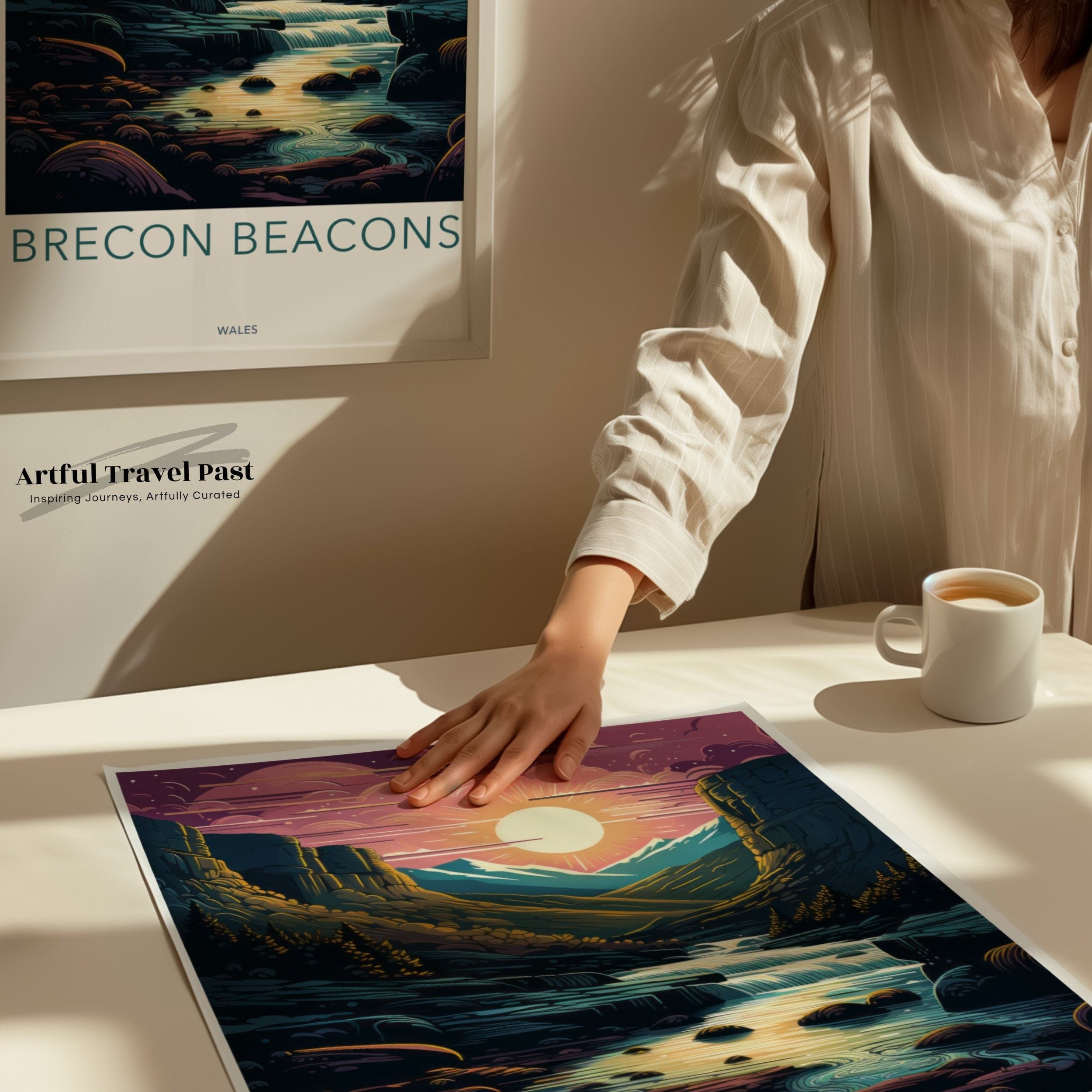 Wall Art Brecon Beacons Poster | Wales Wall Art | UK Decor