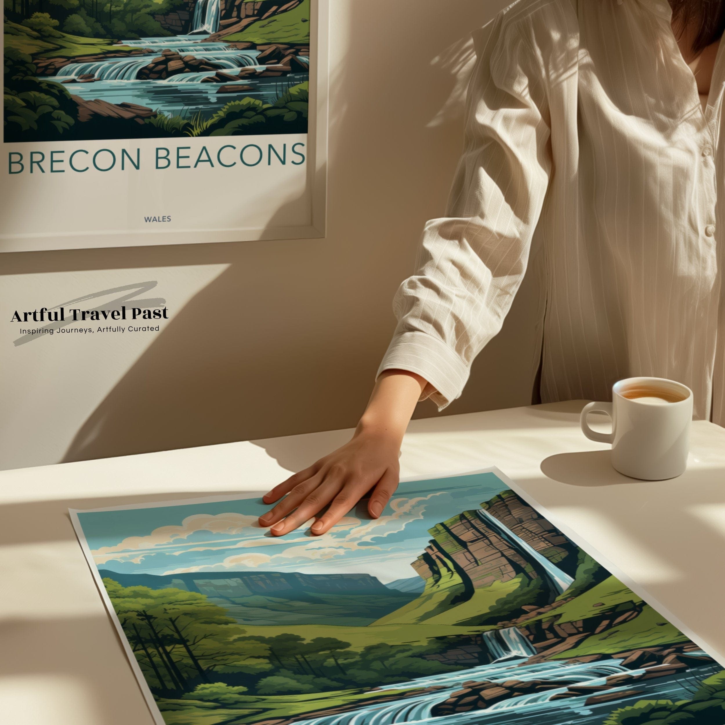 Wall Art Brecon Beacons Poster | Wales Wall Art | UK Decor