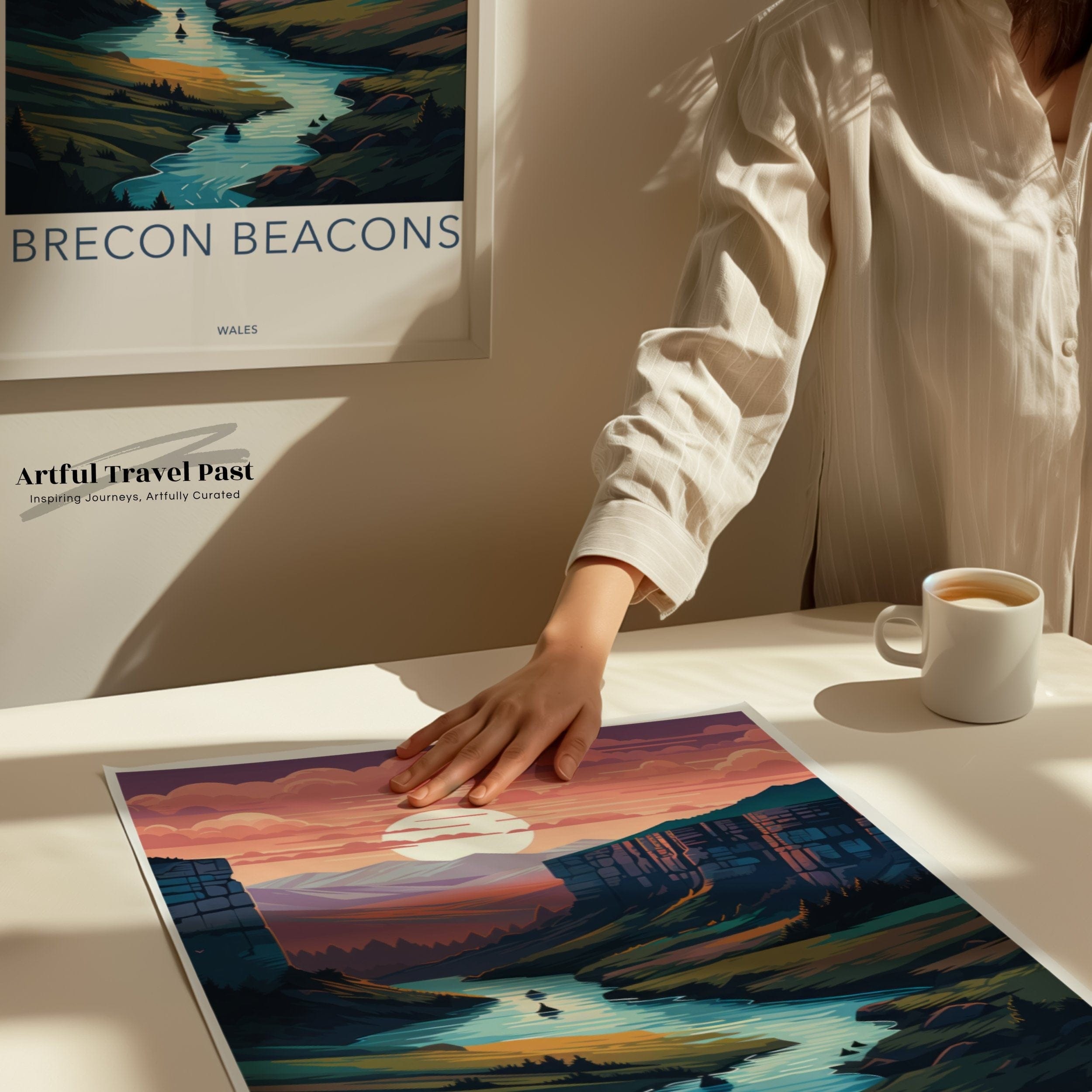 Wall Art Brecon Beacons Poster | Wales Wall Art | UK Decor