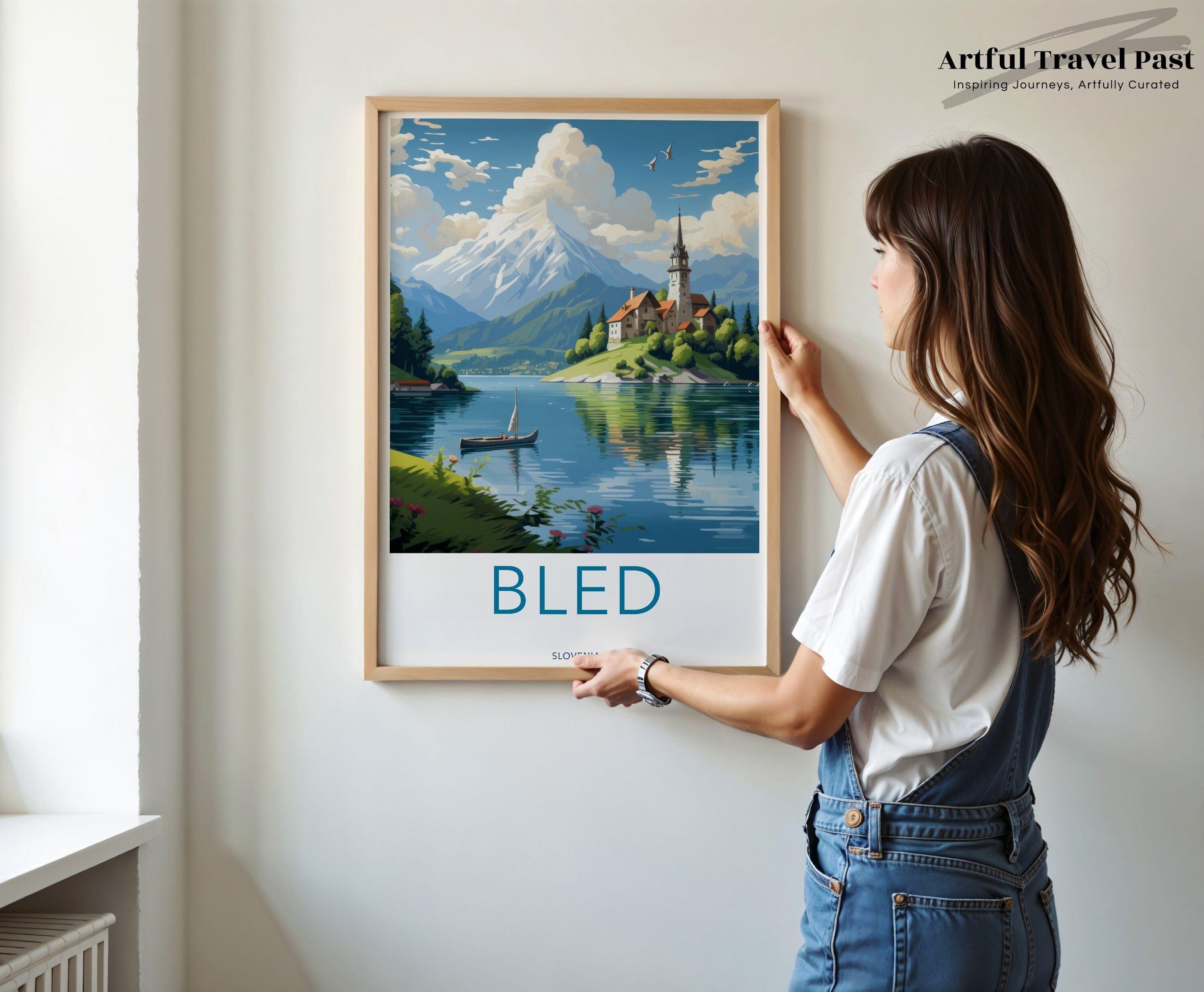 Wall Art Bled Poster | Slovenia Wall Art | Eastern Europe Decor