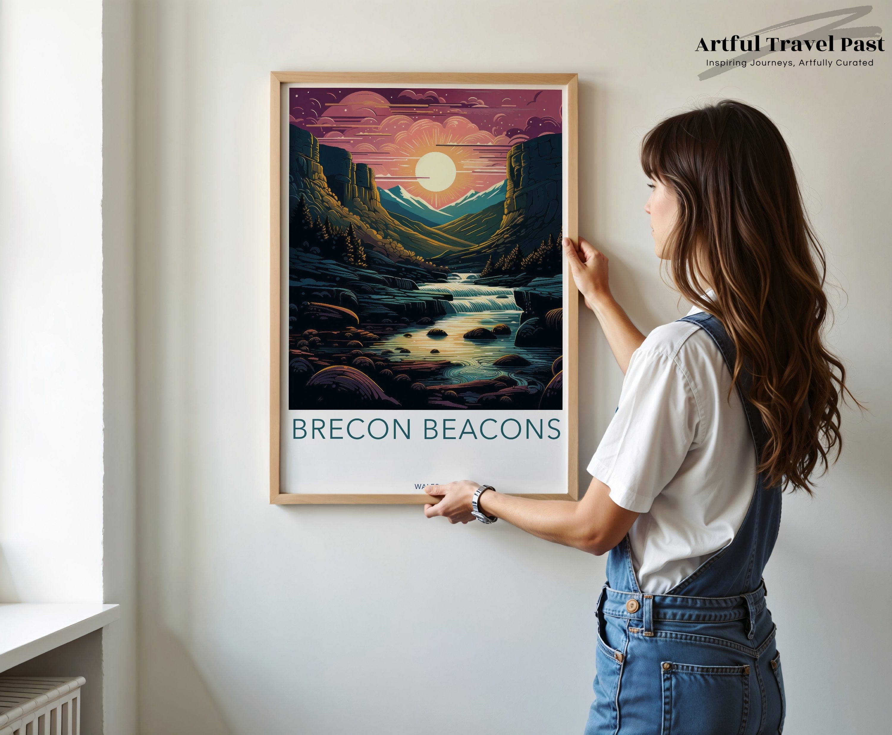 Wall Art Brecon Beacons Poster | Wales Wall Art | UK Decor