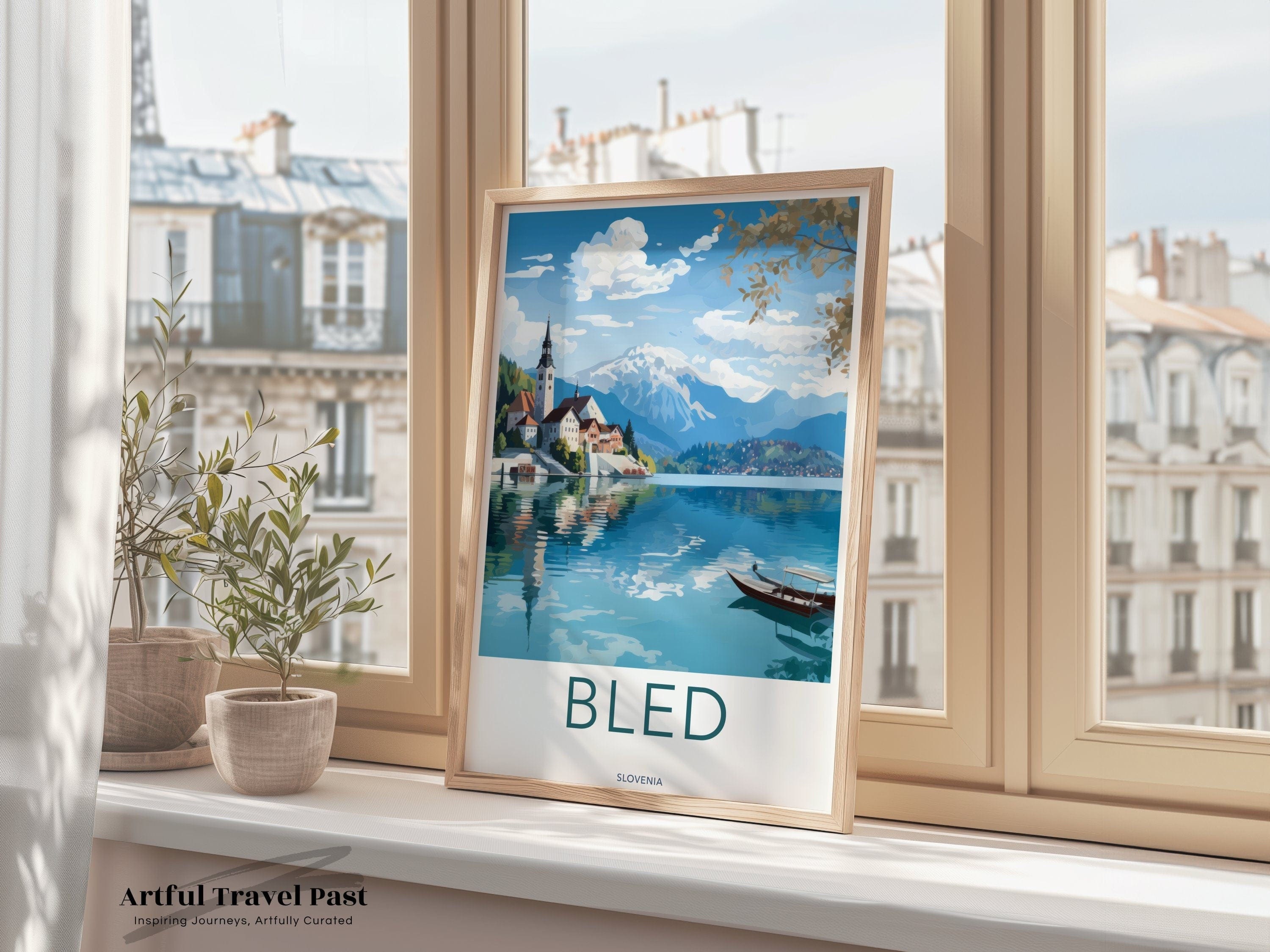 Wall Art Bled Poster | Slovenia Wall Art | Eastern Europe Decor