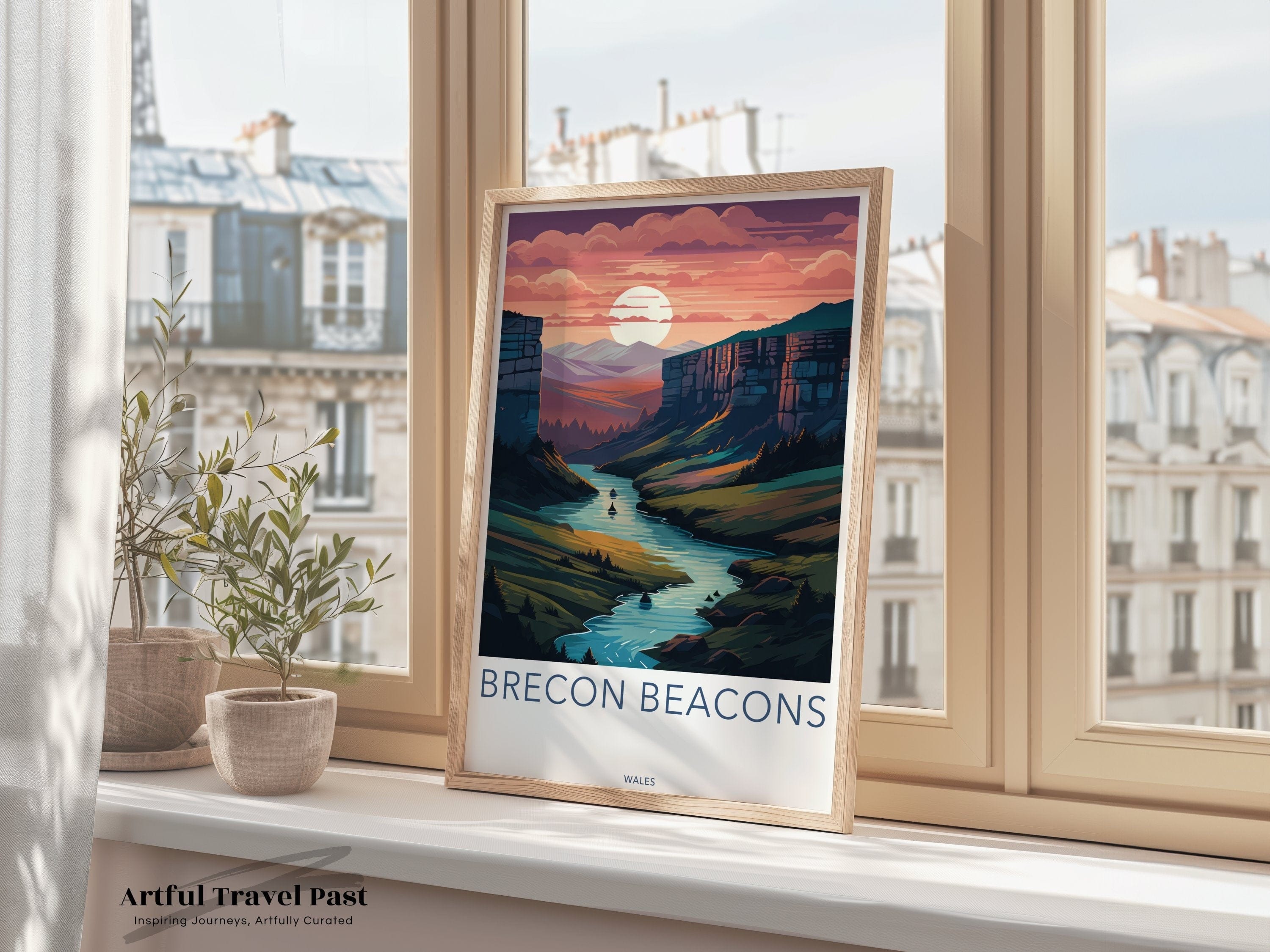 Wall Art Brecon Beacons Poster | Wales Wall Art | UK Decor