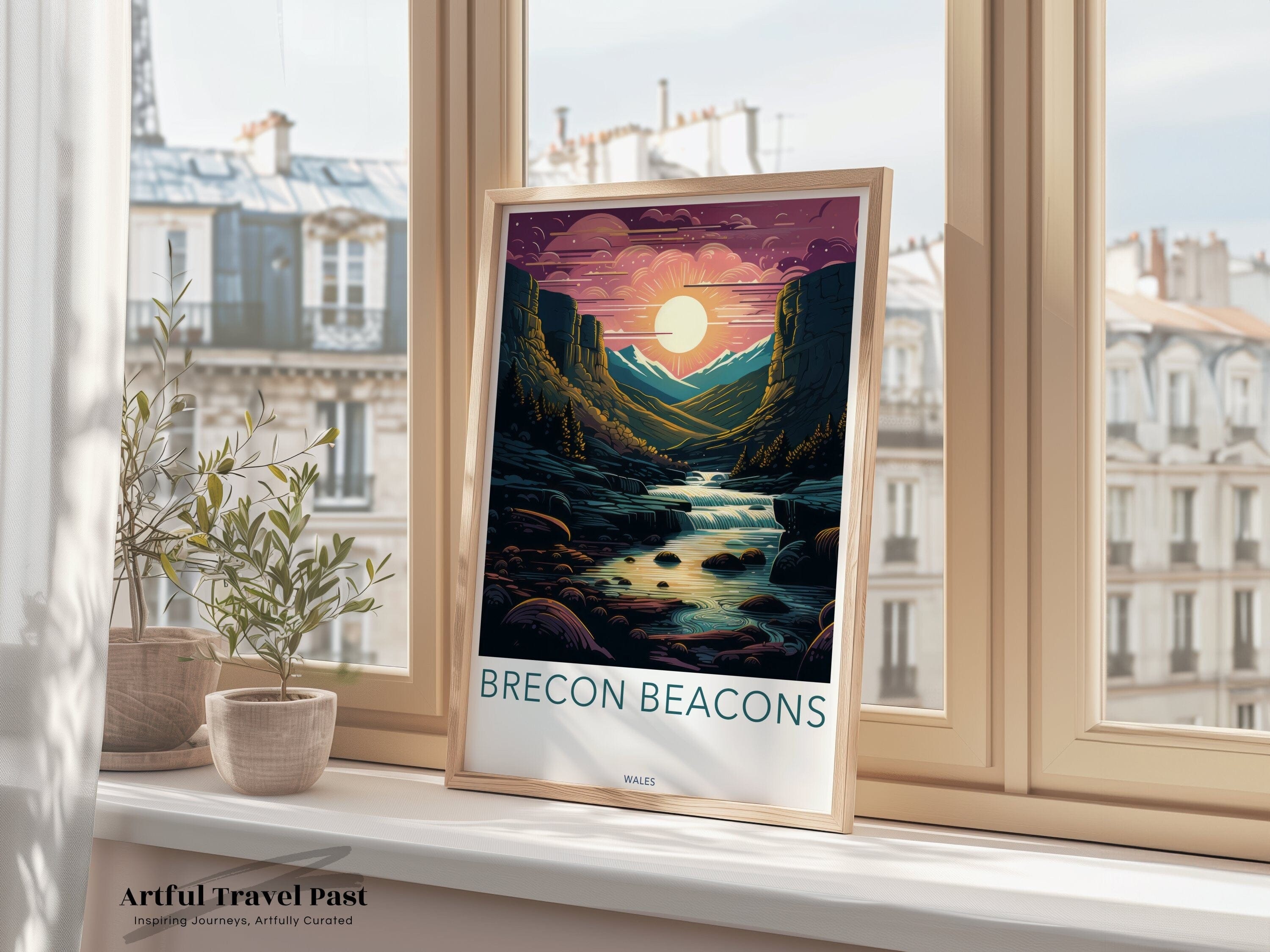 Wall Art Brecon Beacons Poster | Wales Wall Art | UK Decor