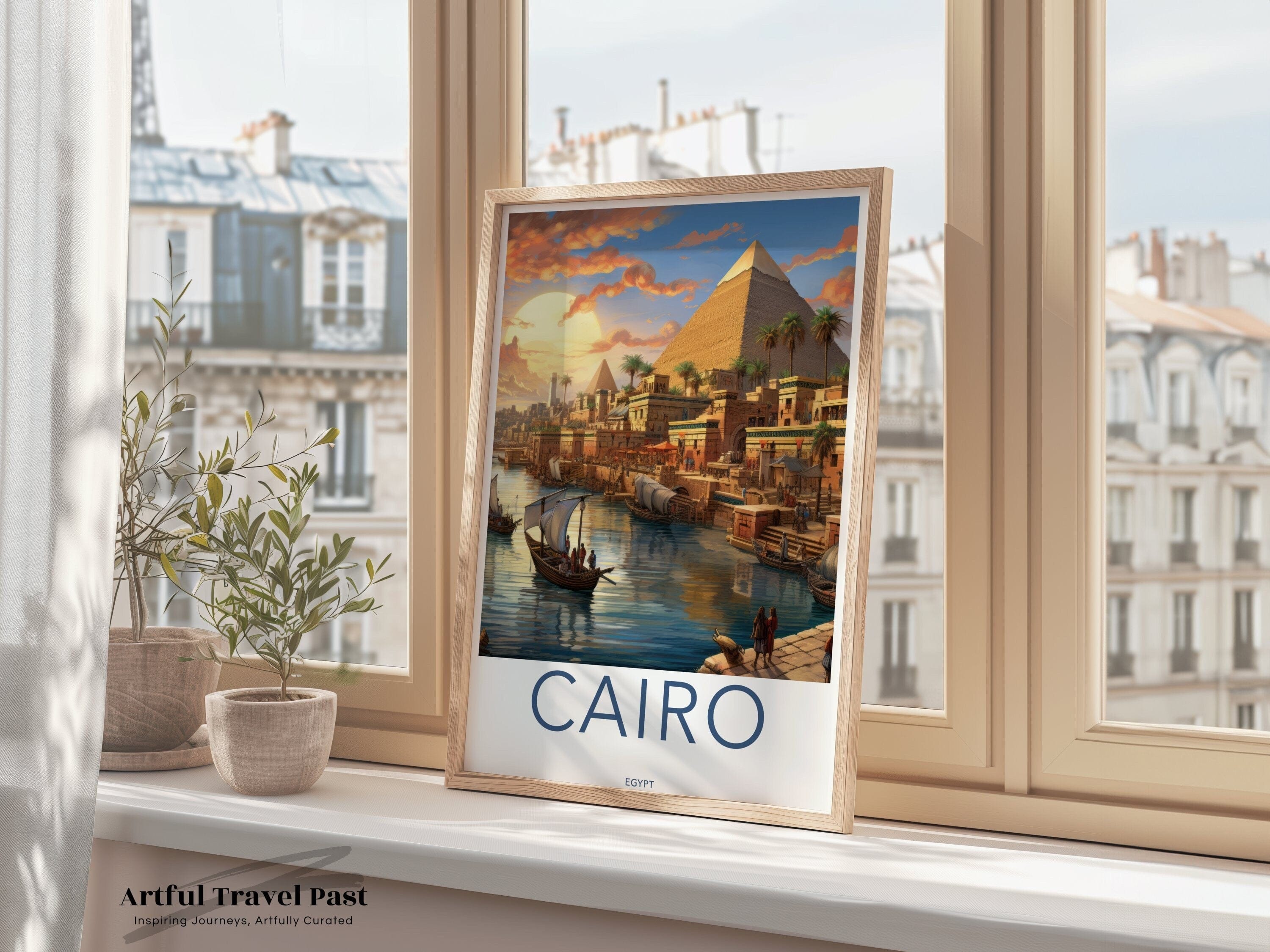 Wall Art Cairo Poster | Egypt Wall Art | Middle East Decor