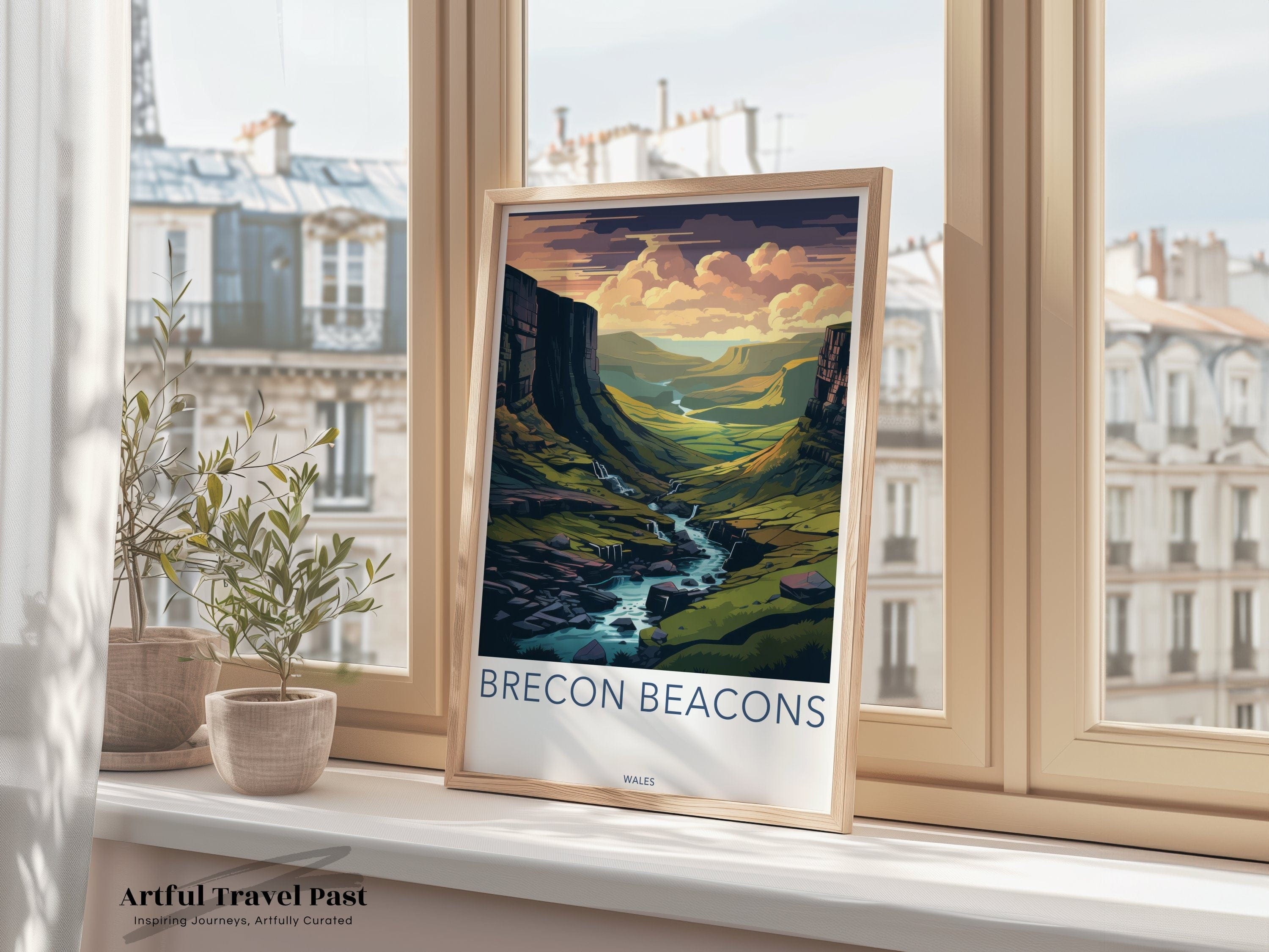 Wall Art Brecon Beacons Poster | Wales Wall Art | UK Decor