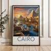 Wall Art Cairo Poster | Pyramids of Giza Print | Egypt Wall Art