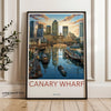 Wall Art Canary Wharf Poster | England Wall Art | UK Decor