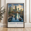 Wall Art Canary Wharf Poster | London Skyline | England Wall Art