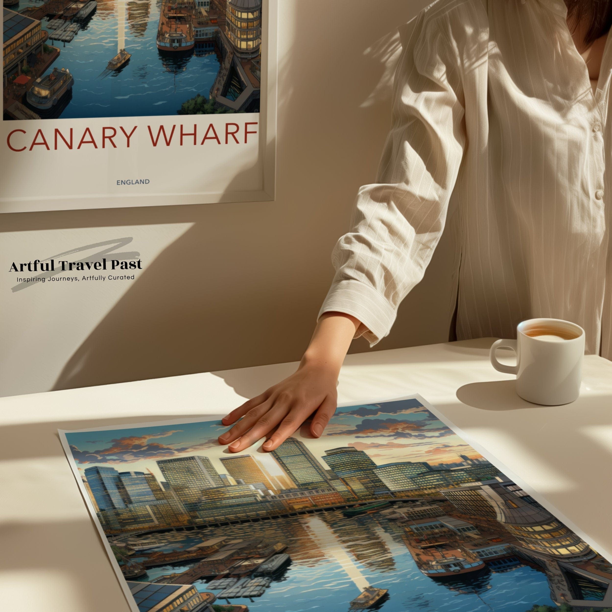 Wall Art Canary Wharf Poster | England Wall Art | UK Decor