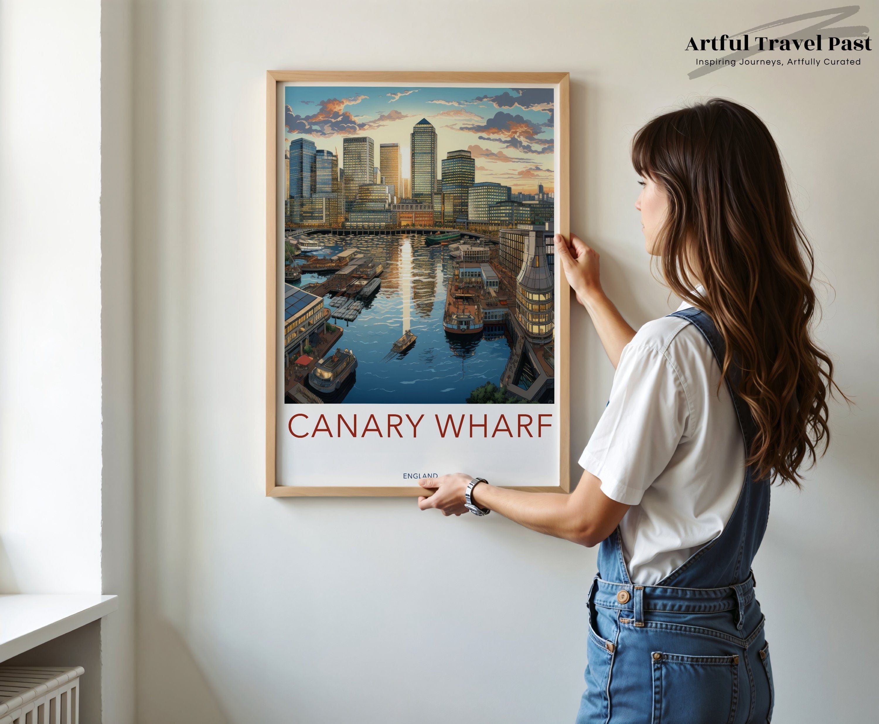 Wall Art Canary Wharf Poster | England Wall Art | UK Decor