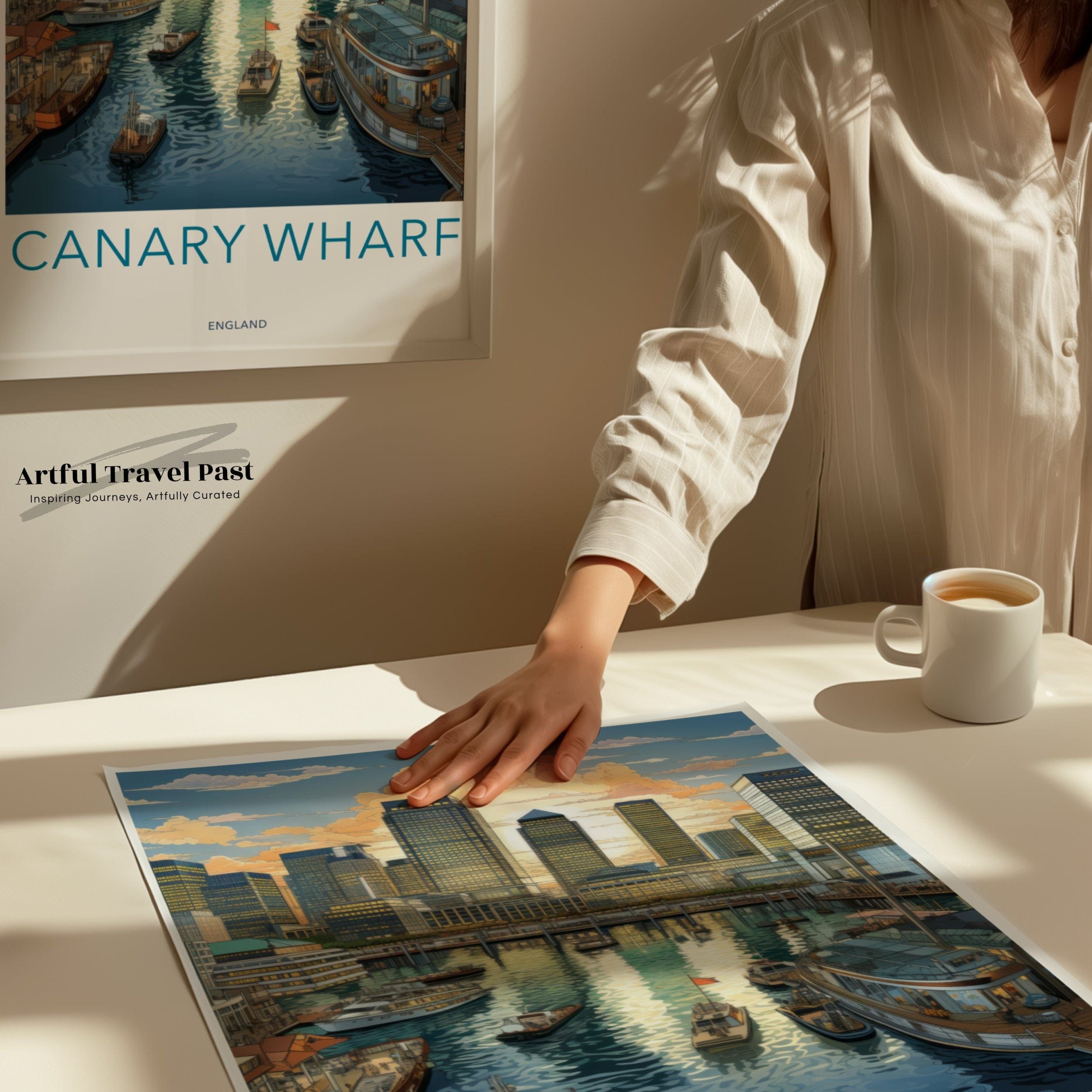 Wall Art Canary Wharf Poster | England Wall Art | UK Decor