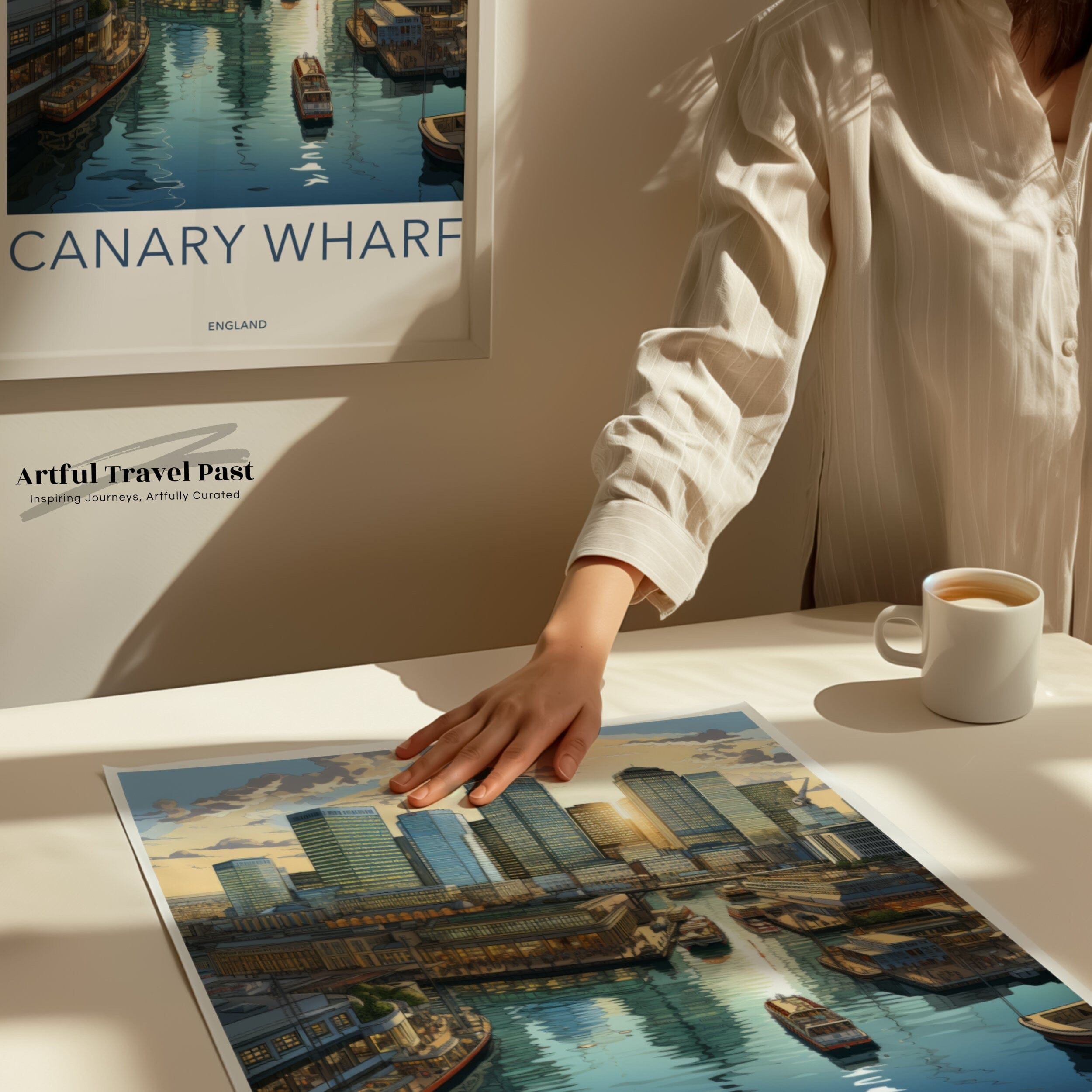 Wall Art Canary Wharf Poster | England Wall Art | UK Decor