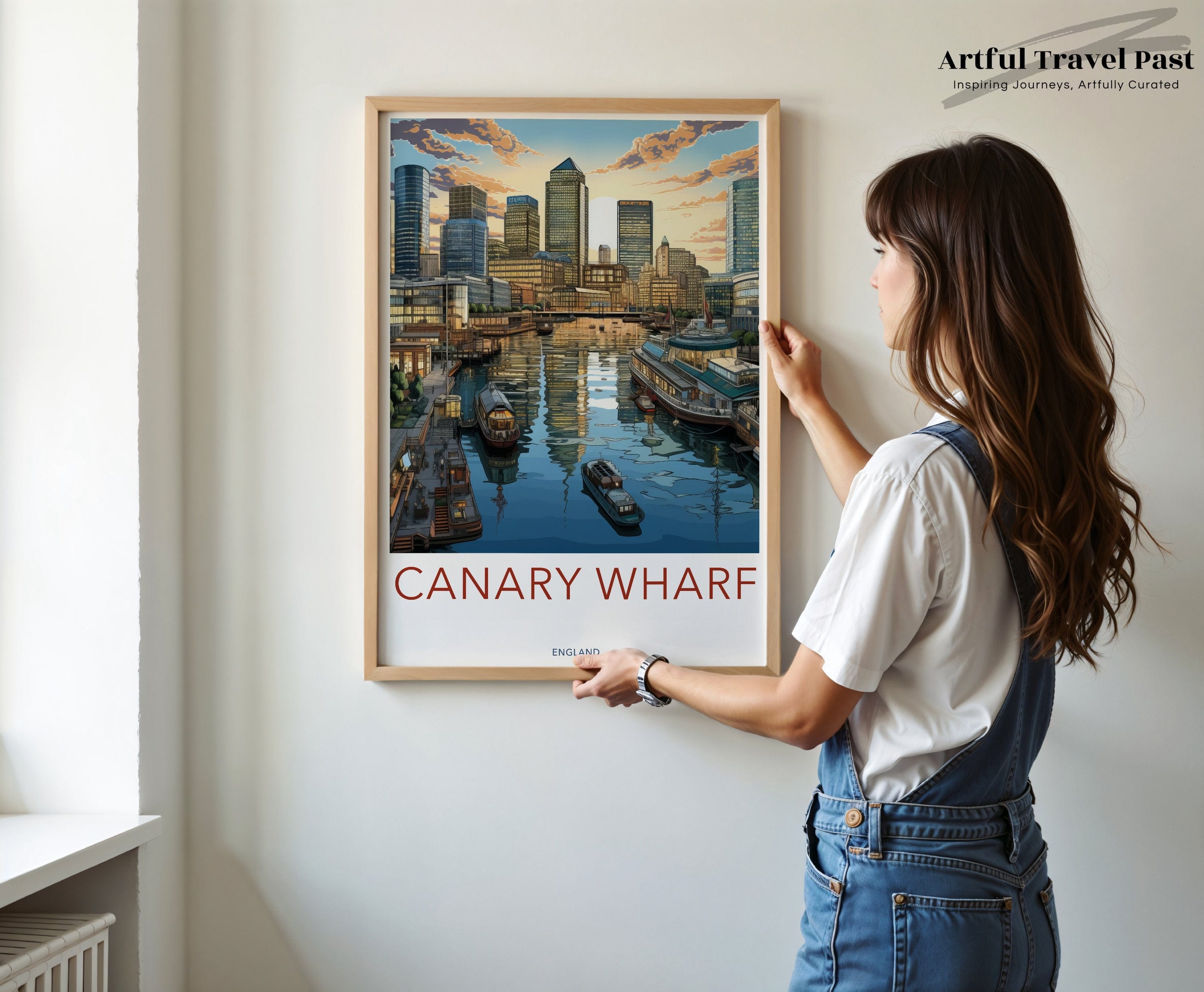 Wall Art Canary Wharf Poster | England Wall Art | UK Decor