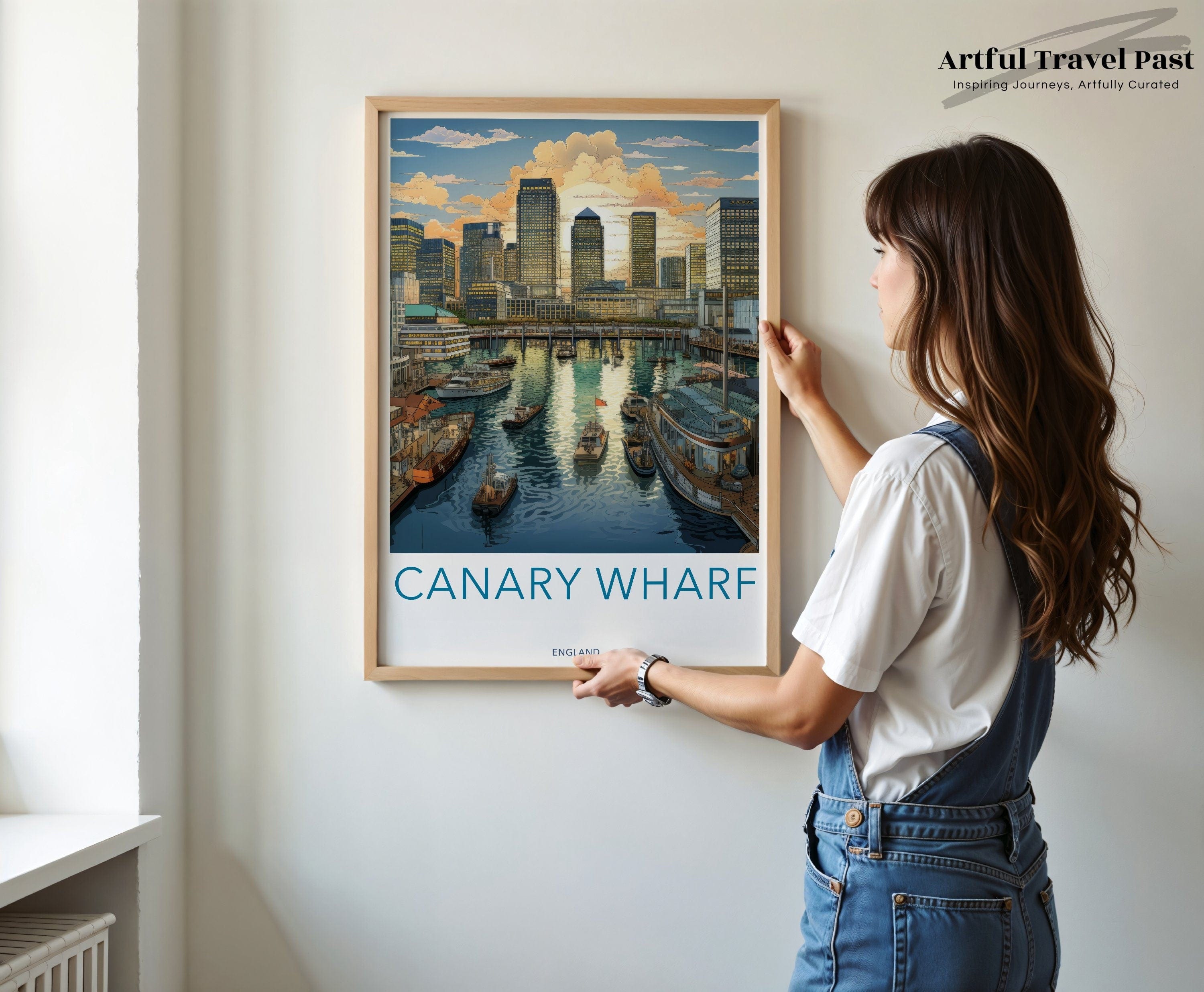 Wall Art Canary Wharf Poster | England Wall Art | UK Decor