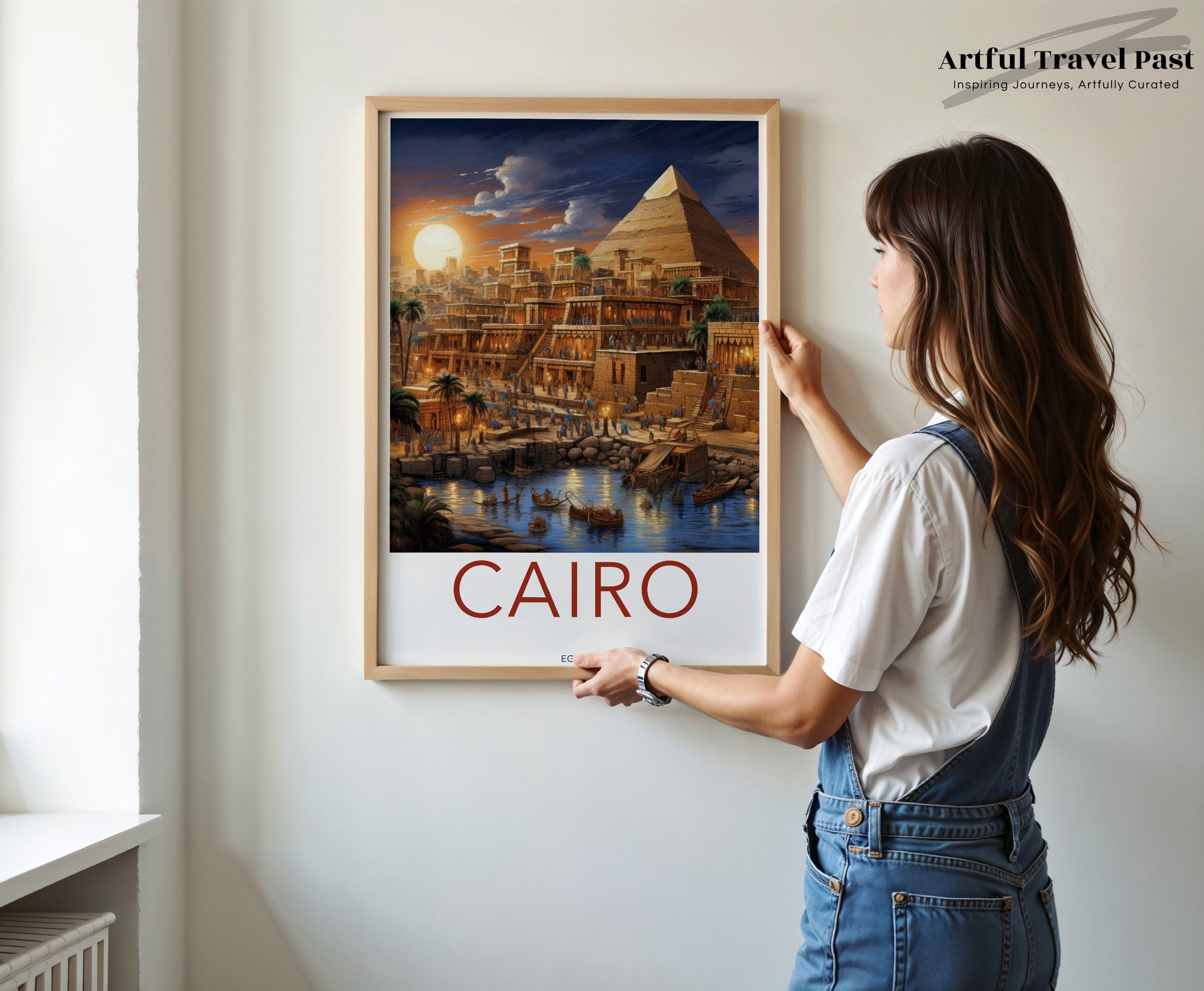 Wall Art Cairo Poster | Egyptian Heritage | Africa Wall Art