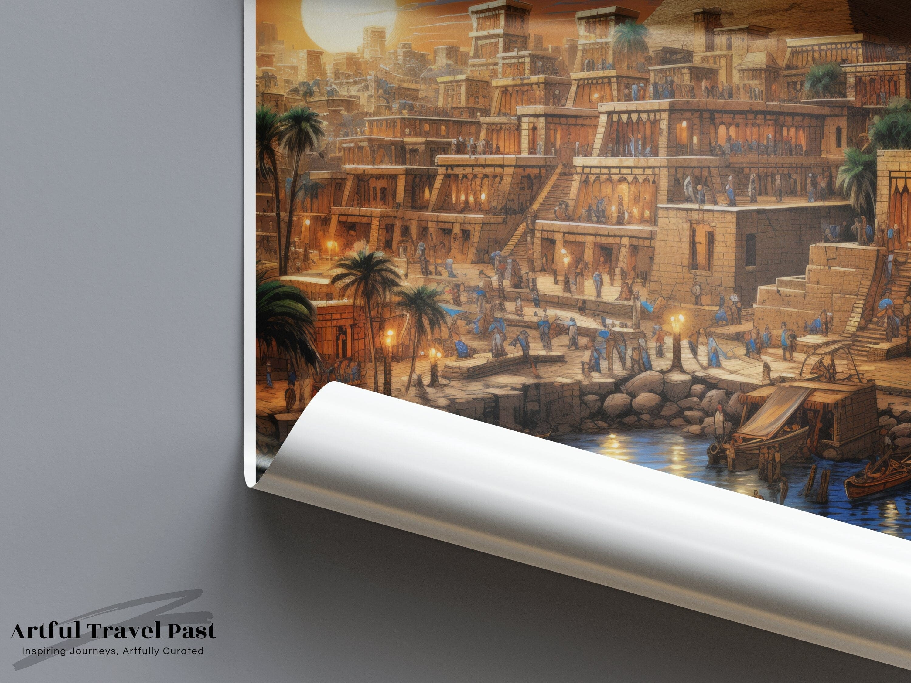 Wall Art Cairo Poster | Egyptian Heritage | Africa Wall Art