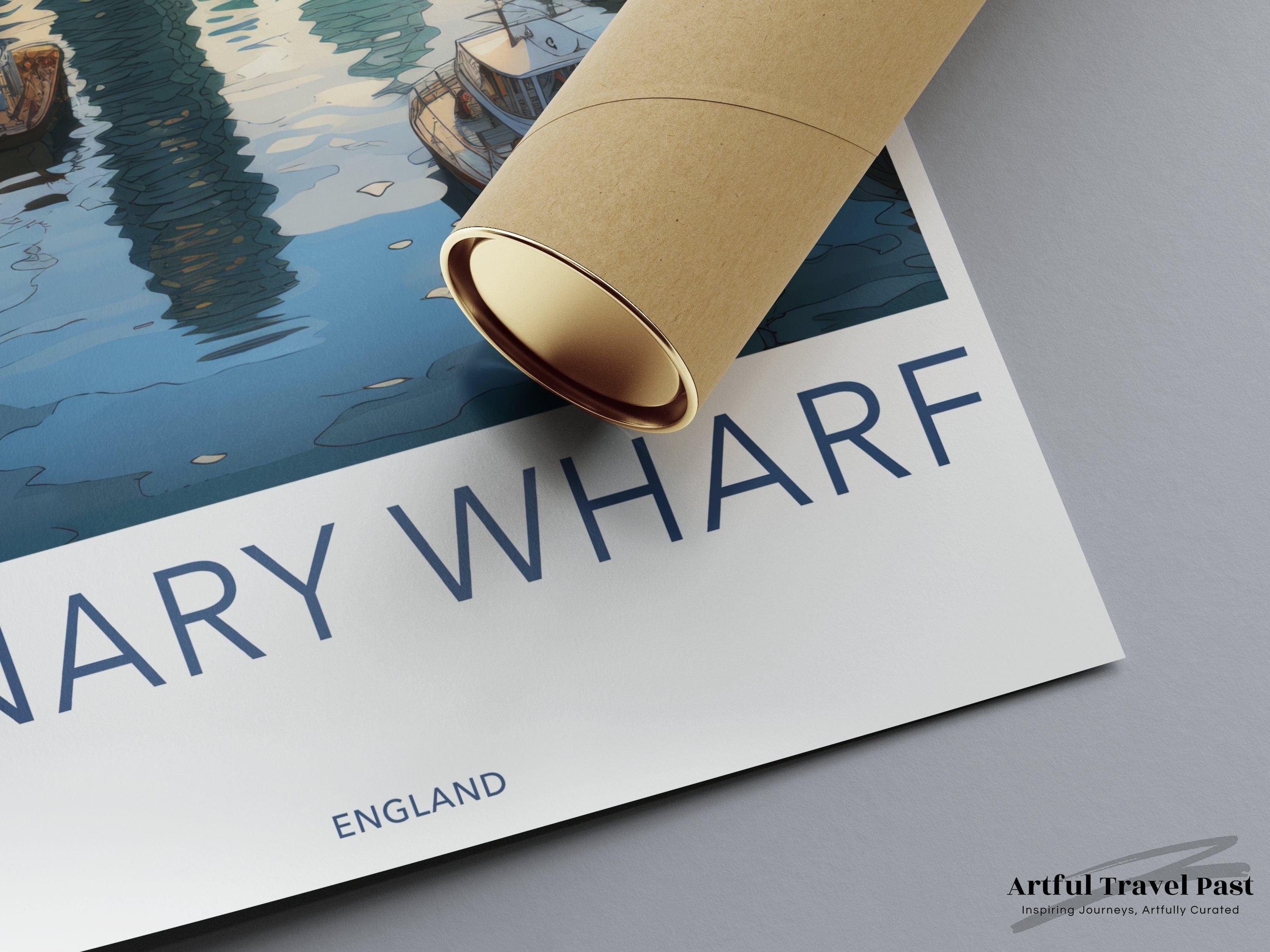 Wall Art Canary Wharf Poster | London Skyline | England Wall Art