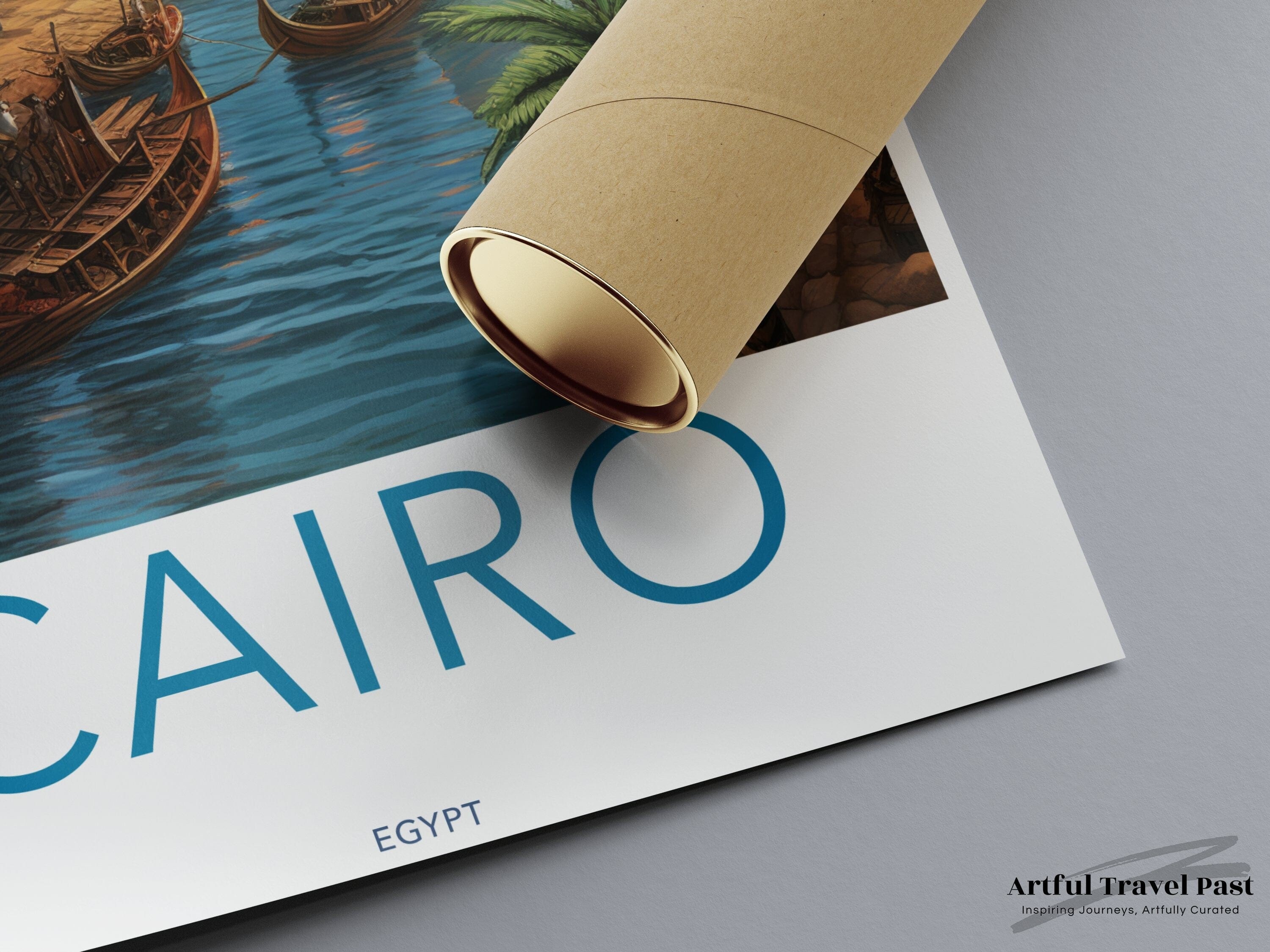 Wall Art Cairo Poster | Pyramid Desert Artwork | Egypt Wall Art