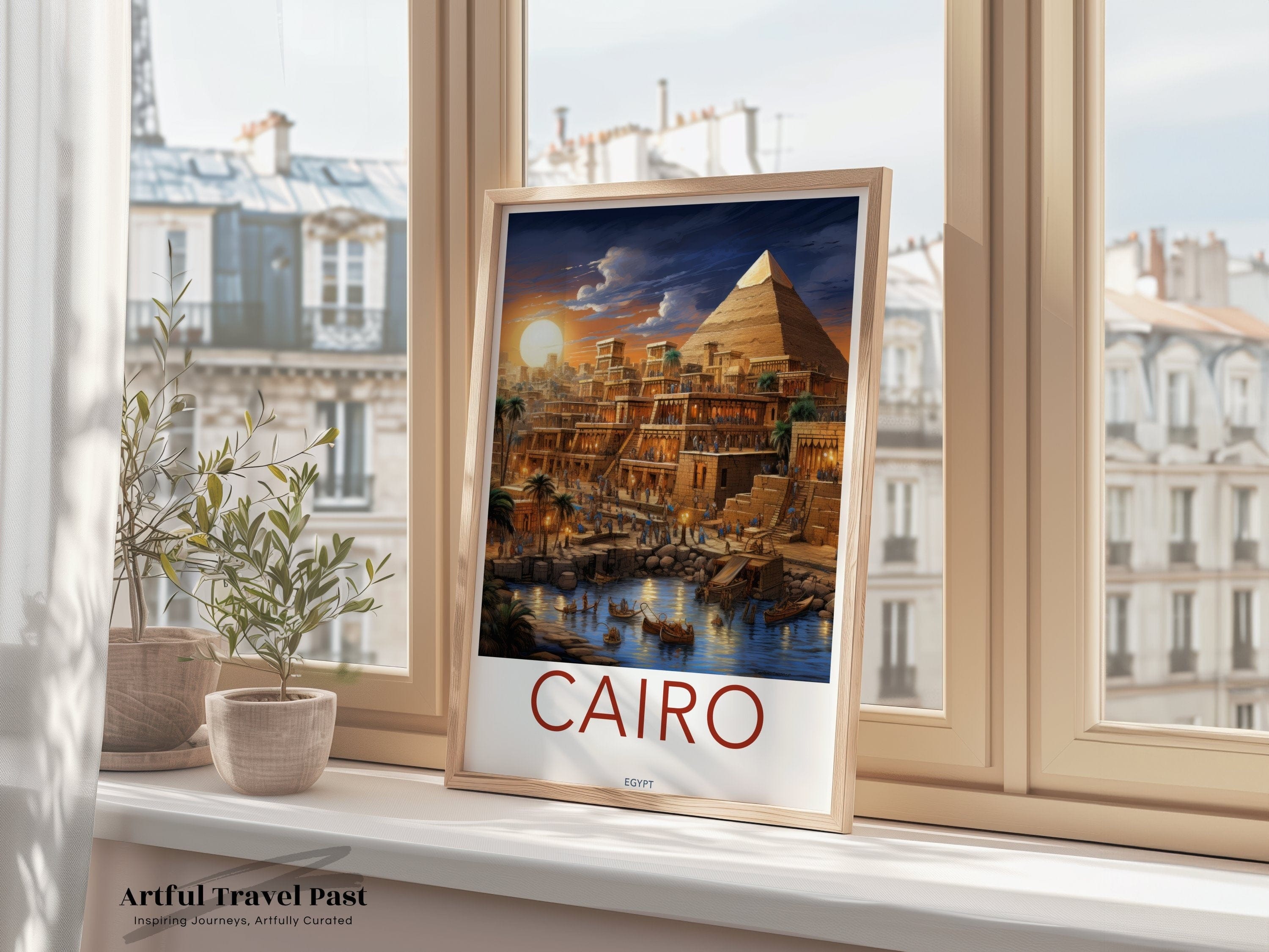 Wall Art Cairo Poster | Egyptian Heritage | Africa Wall Art