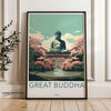 Great Buddha Wall Art, Japanese Cultural Print, Japanese Historic Landmark Decor, Iconic Statue Artwork, Scenic Japan Art Print