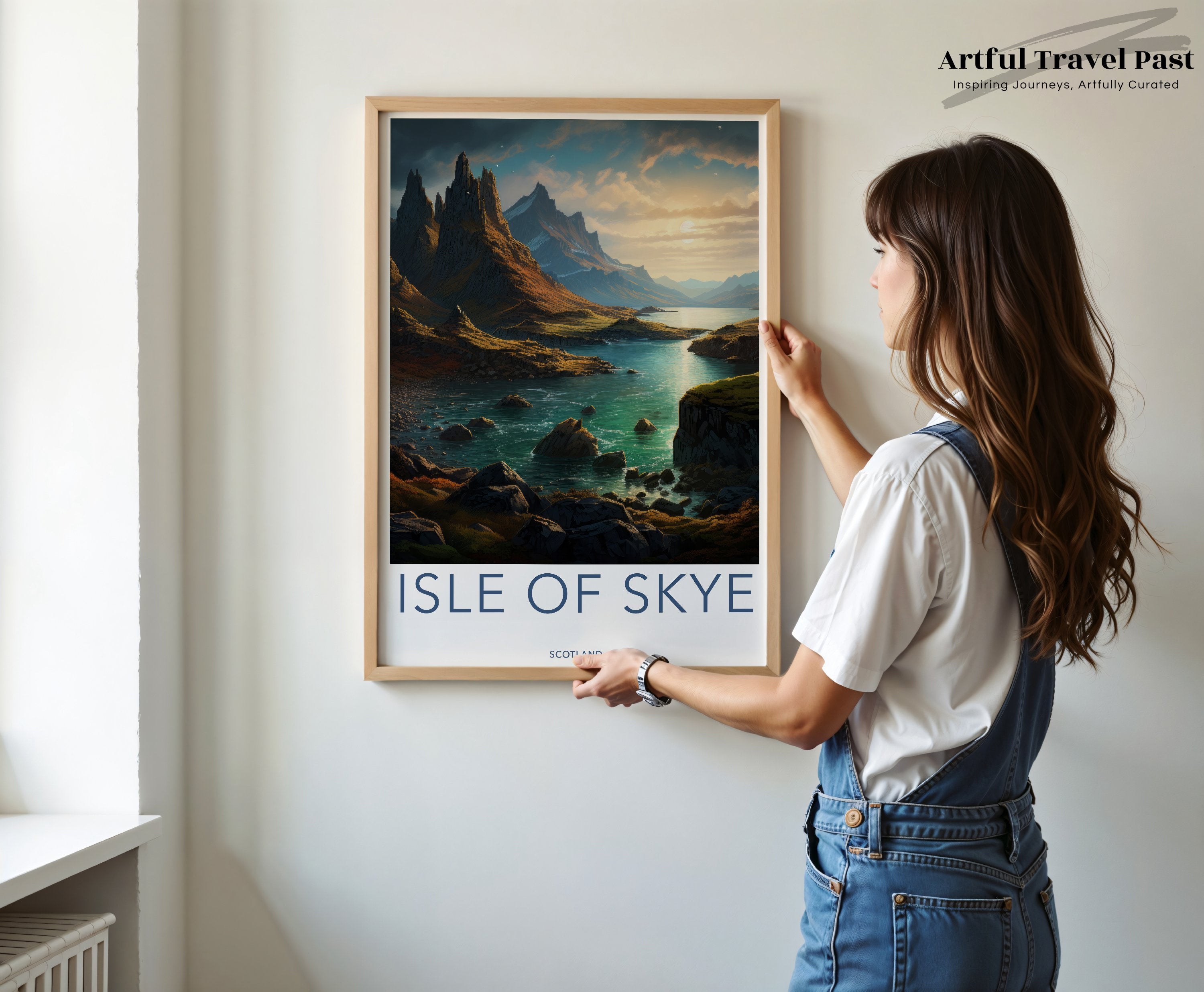 Isle of Skye Wall Art, Scotland Landscape Print, Nature Scenery Home Decor, Mountain and Water Art, Travel Poster, Adventure Gift