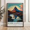 Kirkjufell Iceland Wall Art, Scenic Icelandic Landscape, Mountain Reflections, Nature Inspired Decor, Travel Souvenir, Nordic Scenery Print