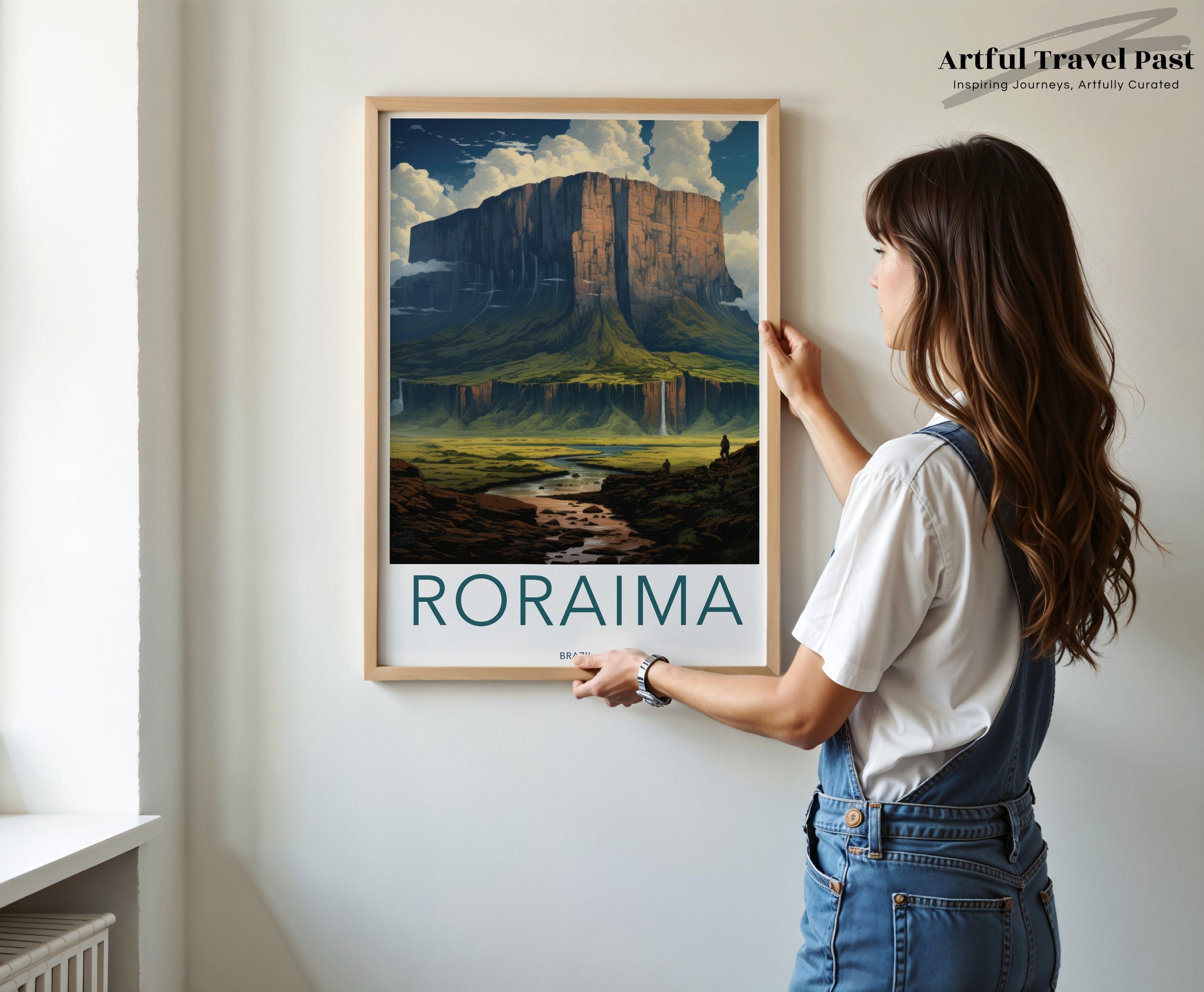 Roraima Brazil Wall Art Print, Scenic Nature Landscape Poster, South American Mountain Decor, Beautiful Travel Artwork, Home Decor