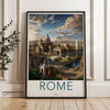 Rome Italy Wall Art, Historical Landmarks, Rome Architectural Wonders, Cultural Significance, Scenic Cityscape Poster, Home Decor